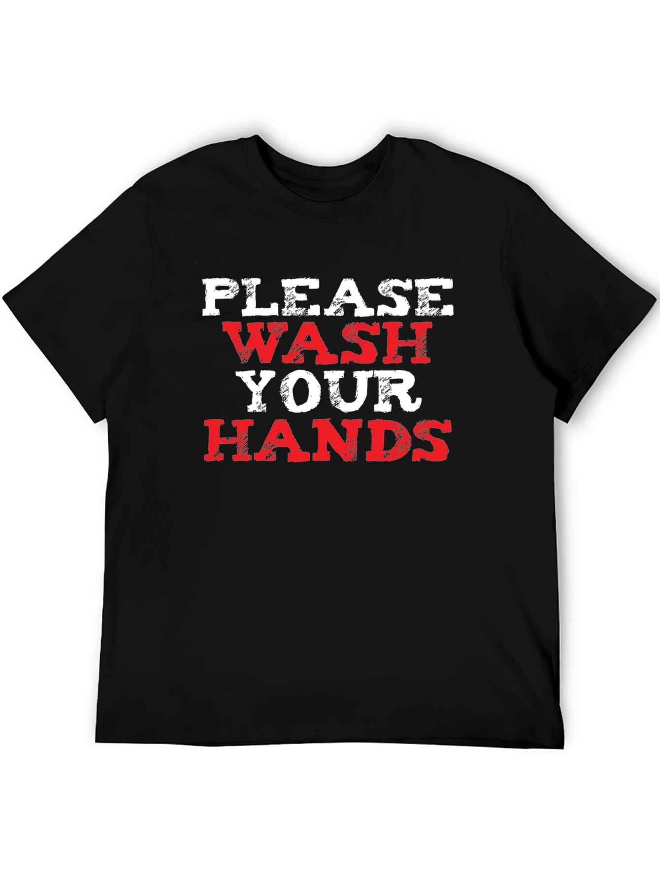 Black Wash Your Hands Graphic Tee view 5