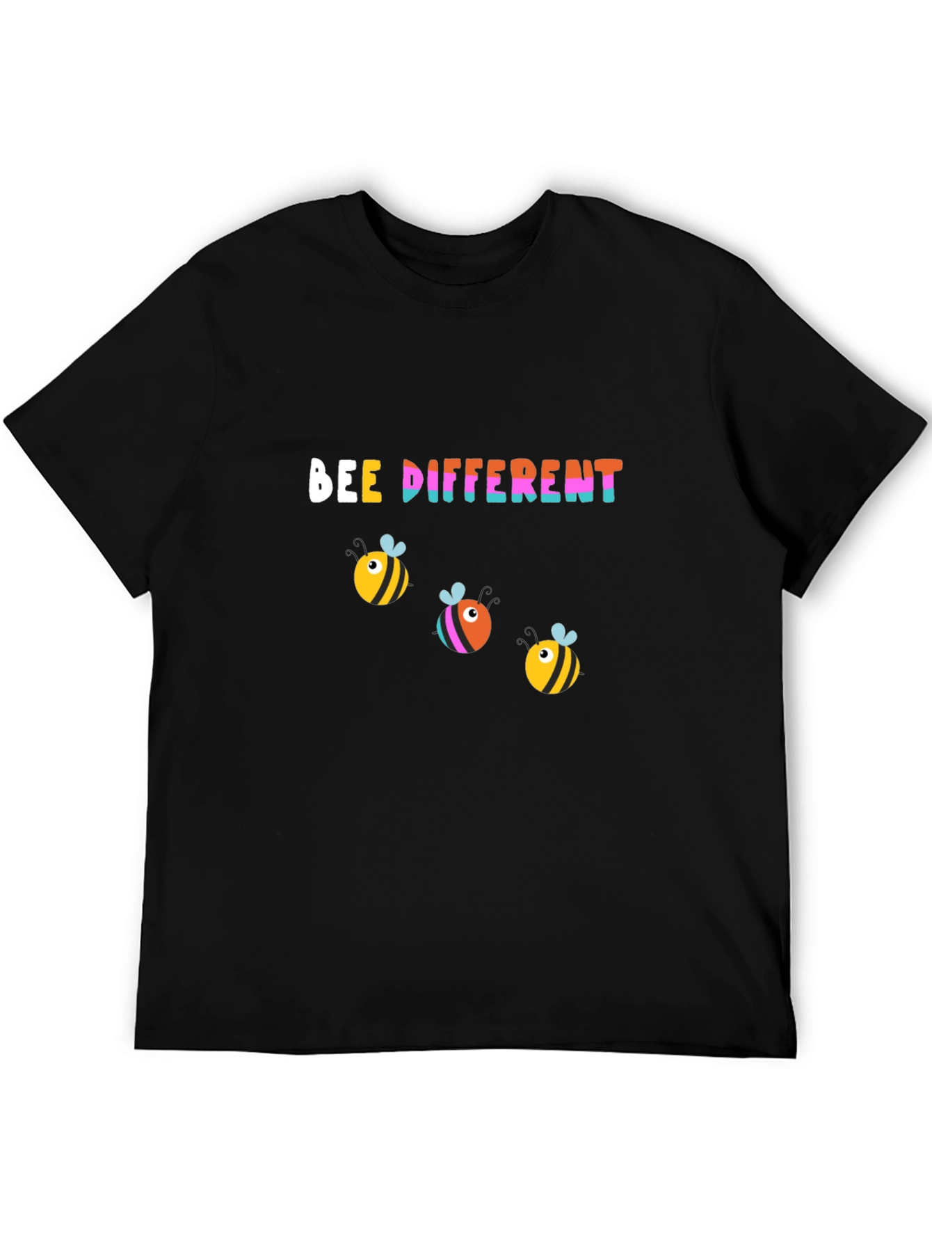 Black Bee Different Graphic Tee - Black view 5