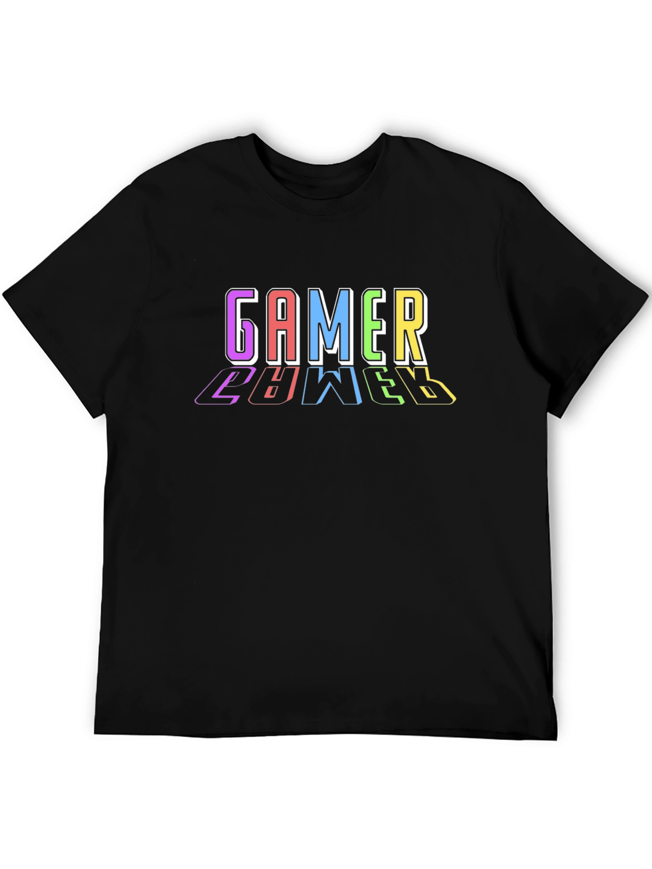 Black Gamer Level T-Shirt view 5
