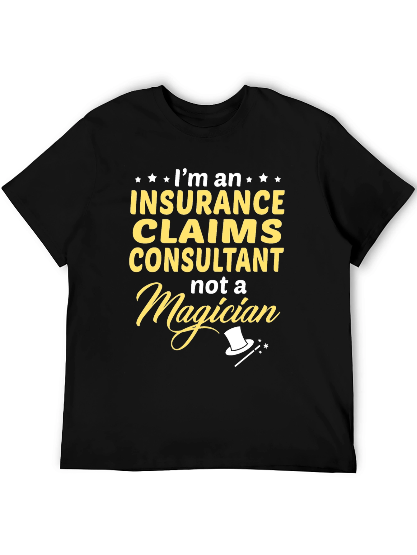 Black Insurance Claims Consultant T-Shirt view 5