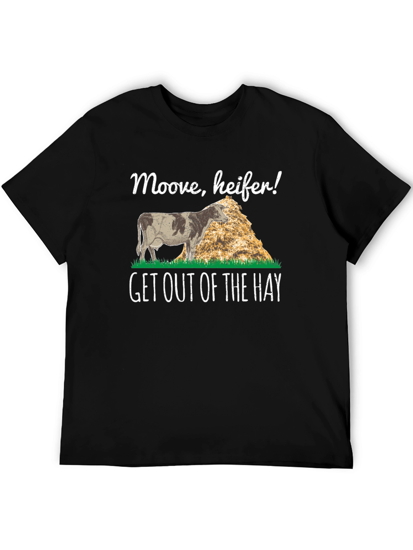 Black Moove Heifer T-Shirt Funny Farm Tee view 5