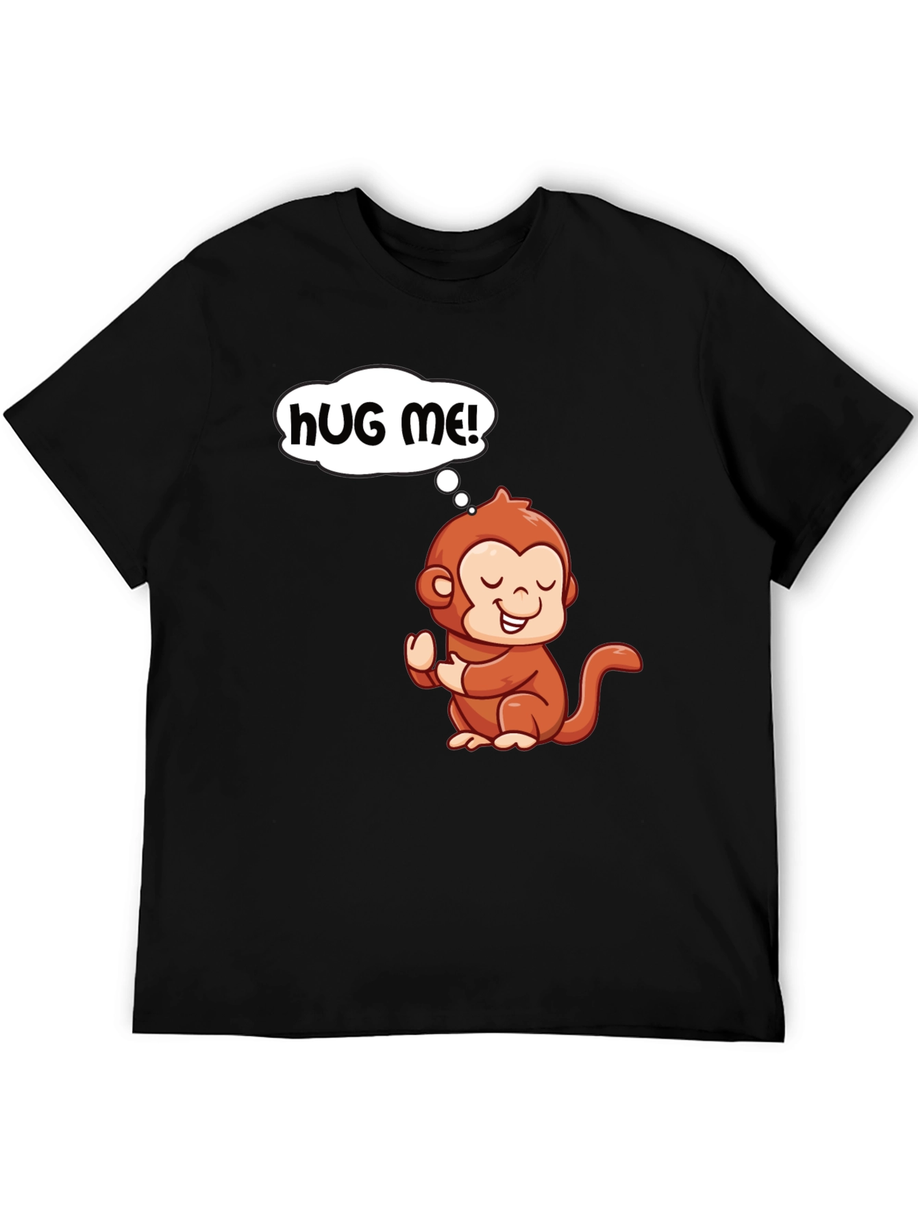 Cute Monkey Graphic T-Shirt - Hug Me! - 5