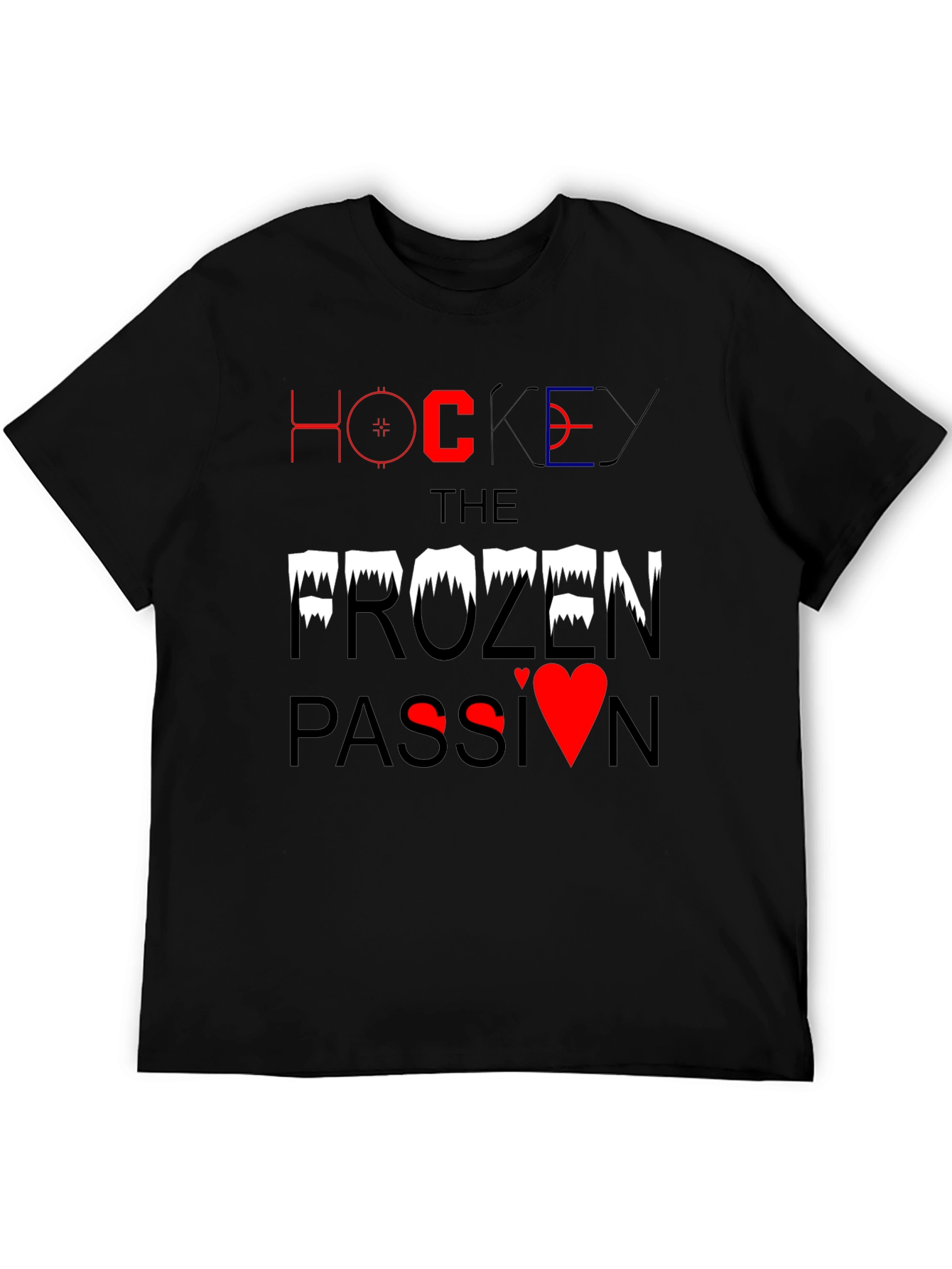 Black Hockey Frozen Passion T-Shirt view 5