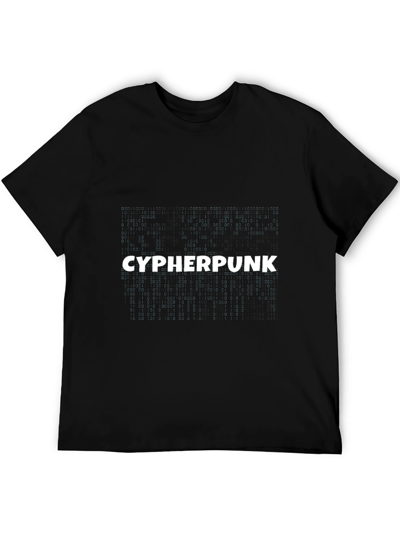 Black Cypherpunk Black T-Shirt view 5