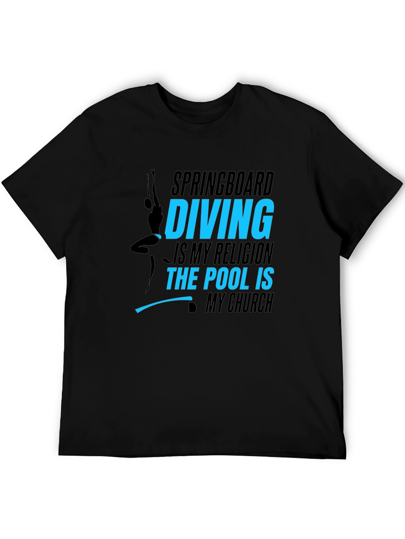 Black Diving Religion Black T-Shirt view 5