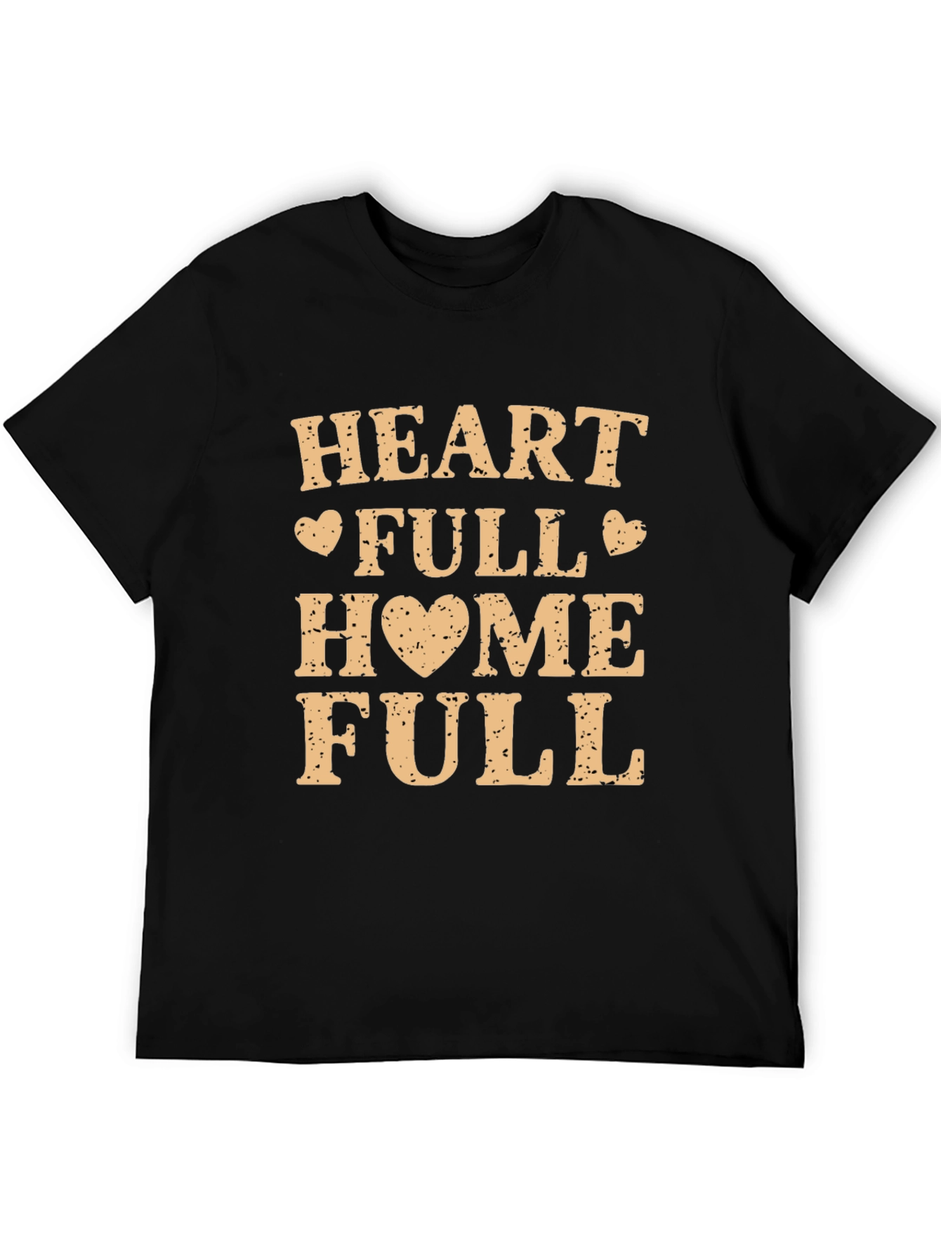 Black Heart Full Home Full Graphic T-Shirt view 5