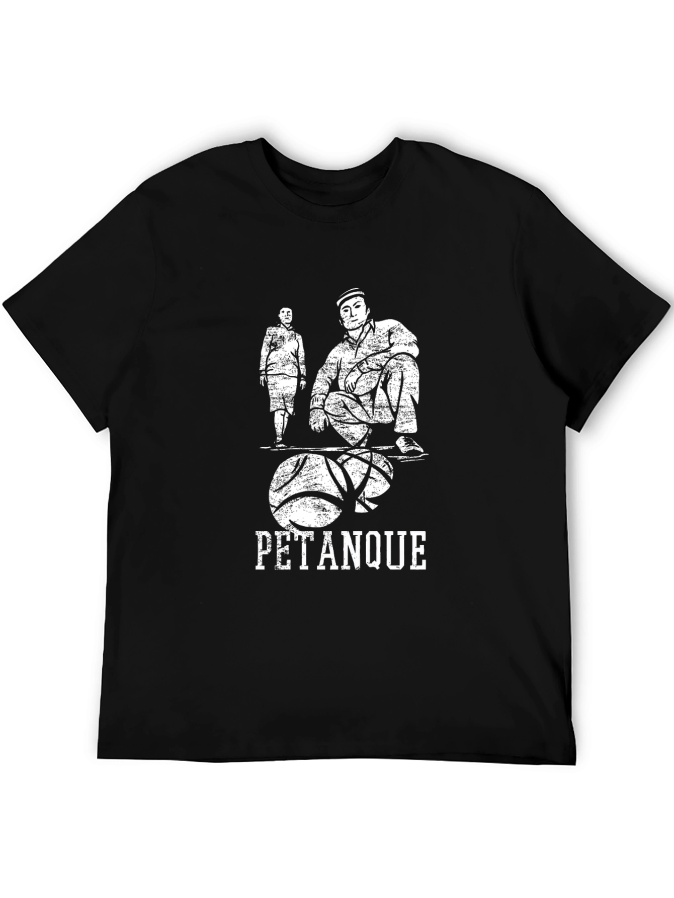 Pétanque Graphic Tee - Casual Black T-Shirt - 5