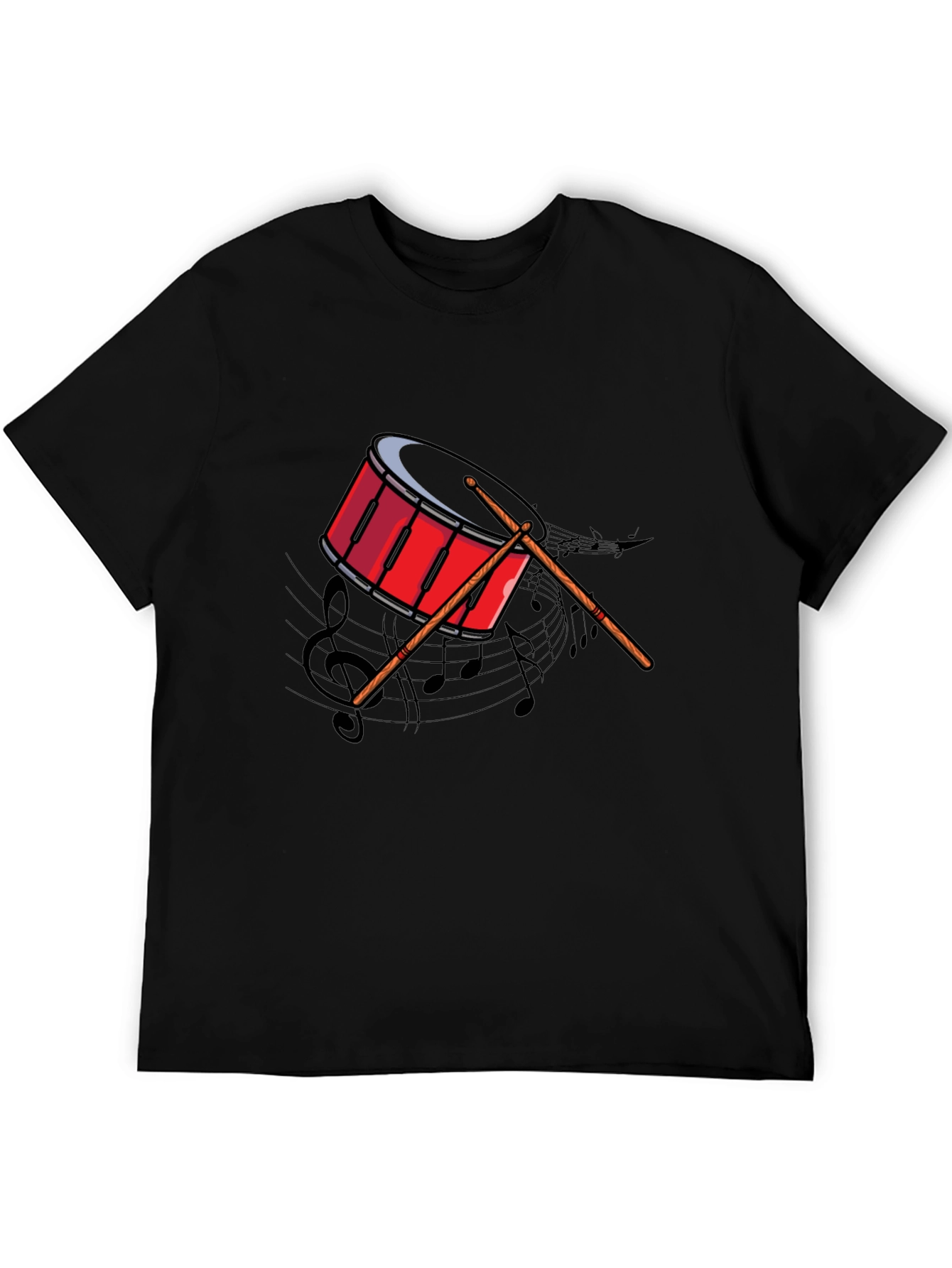 Drum Graphic Tee - Music Lover's T-Shirt - 5
