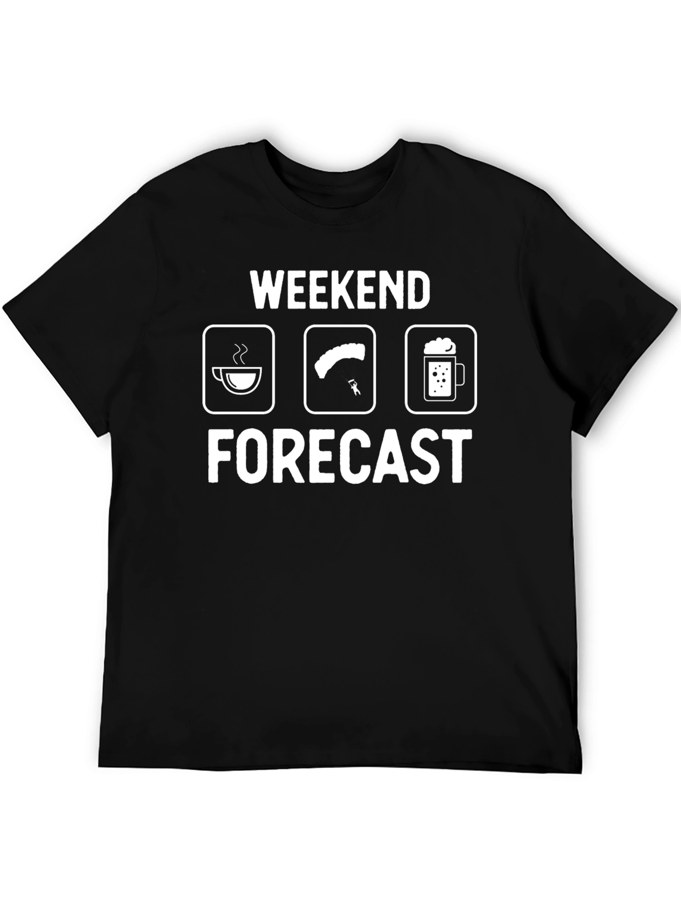 Black Weekend Forecast Graphic T-Shirt view 5