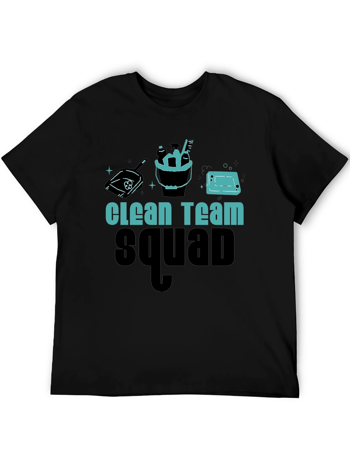 Clean Team Squad Black T-Shirt - 5