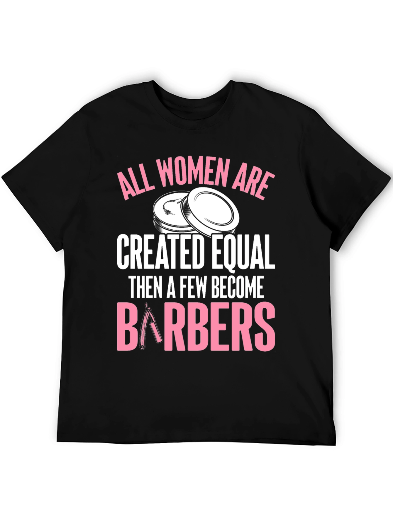 Black Barber Women's T-Shirt - Created Equal Design view 5
