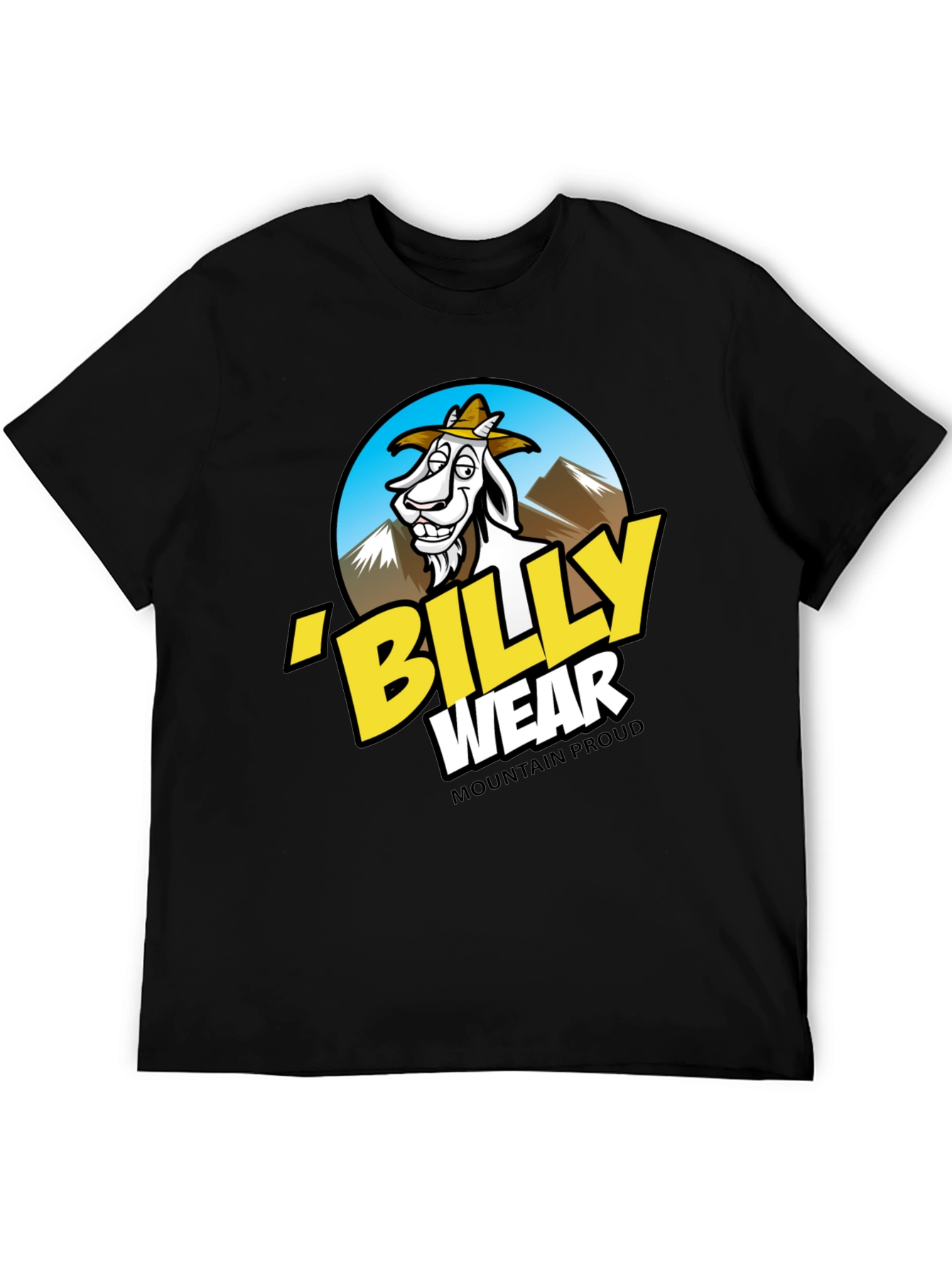 Black Billy Wear Mountain Proud Black T-Shirt view 5