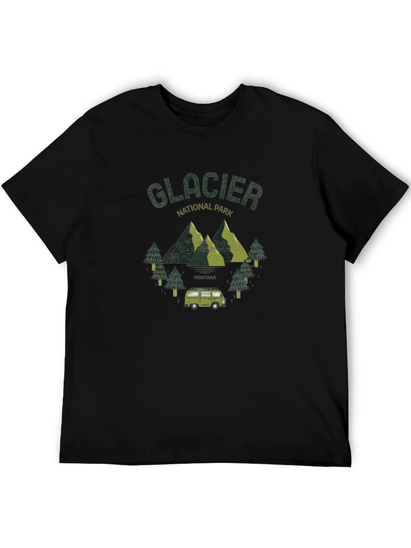 Black Glacier National Park Graphic T-Shirt view 5