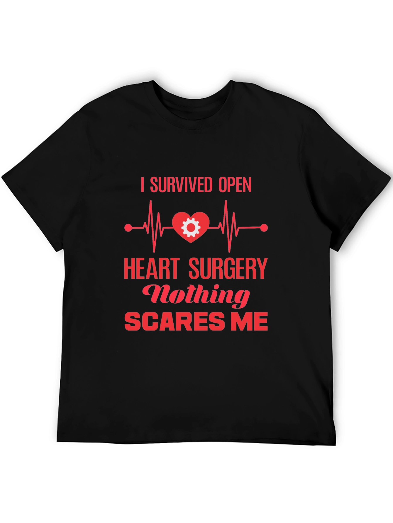Black Heart Surgery Survivor Graphic Tee view 5