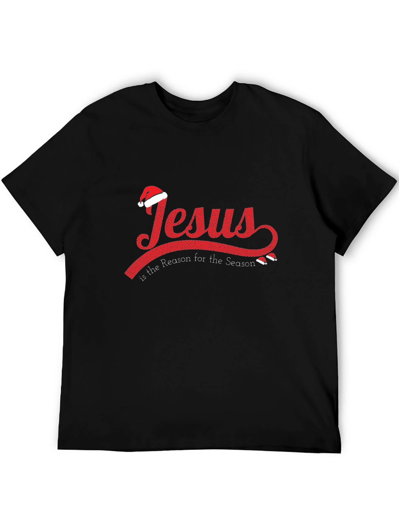 Black Jesus is the Reason T-Shirt - Holiday Graphic Tee view 5