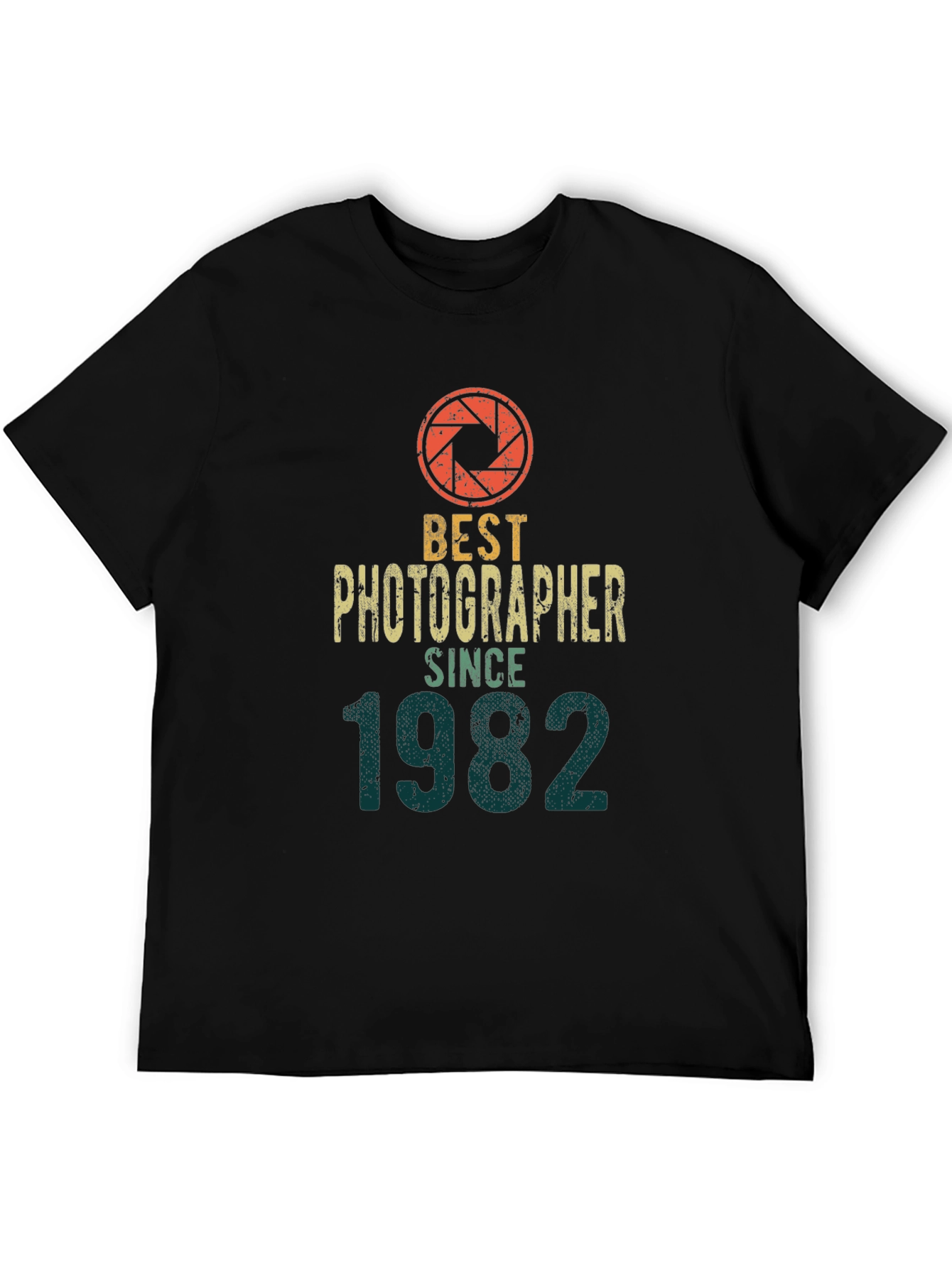 Black Best Photographer Since 1982 Black T-Shirt view 5