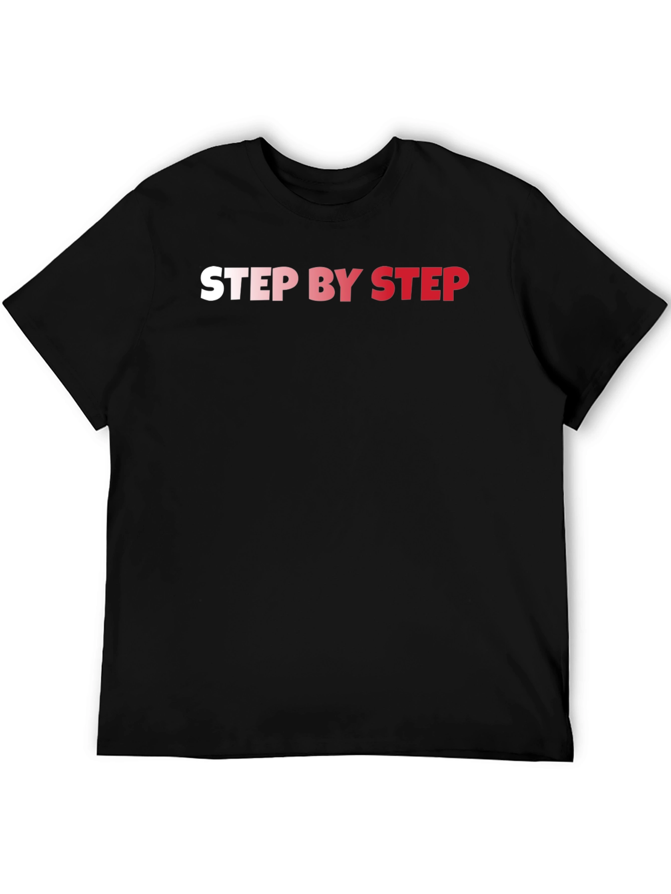 Black Step By Step Black Graphic T-Shirt view 5