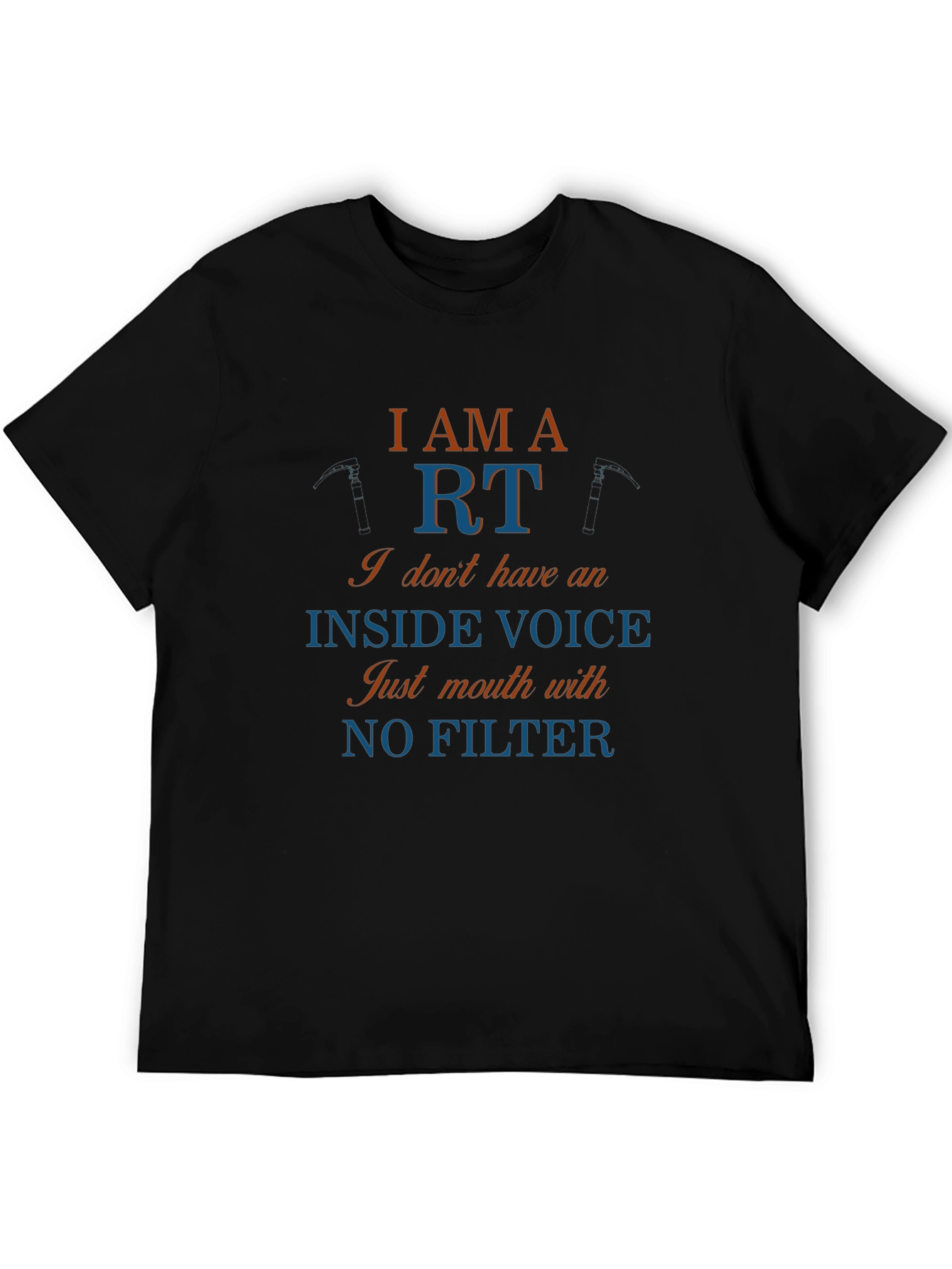 Black I AM A RT Funny T-Shirt No Filter view 5