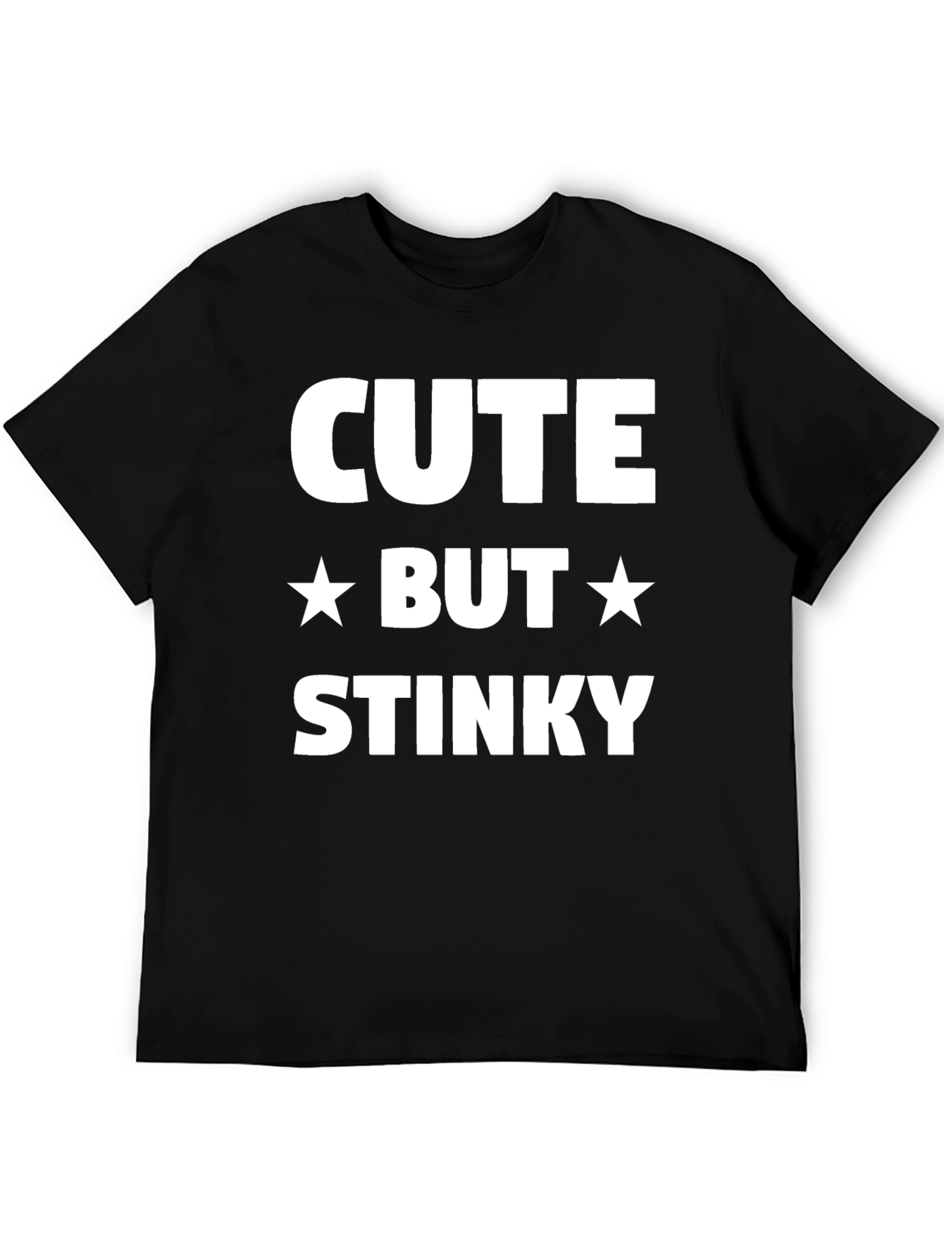 Black Cute But Stinky Graphic Tee view 5