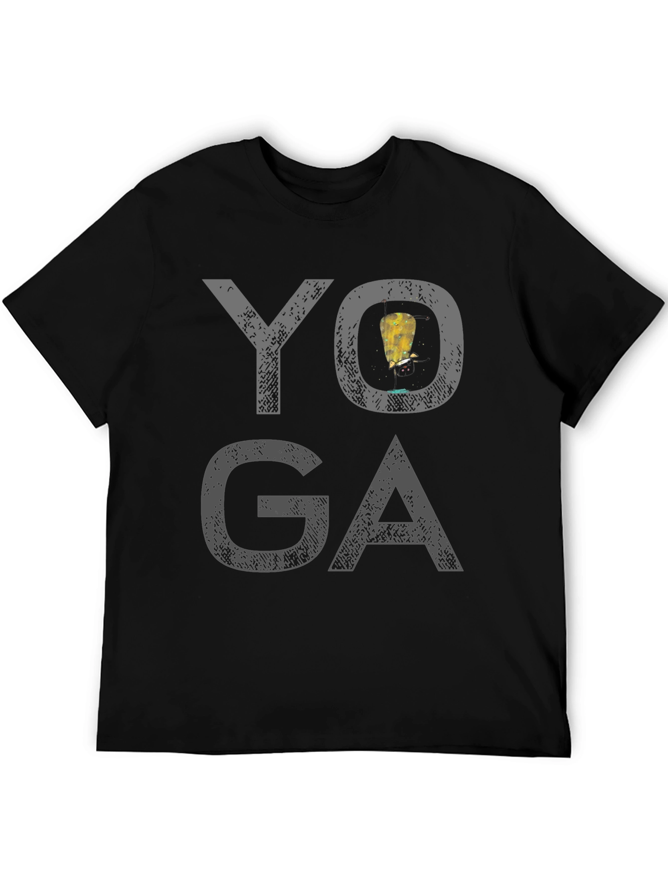 Black Yoga T-Shirt: Unique Design, Comfortable Fit view 5
