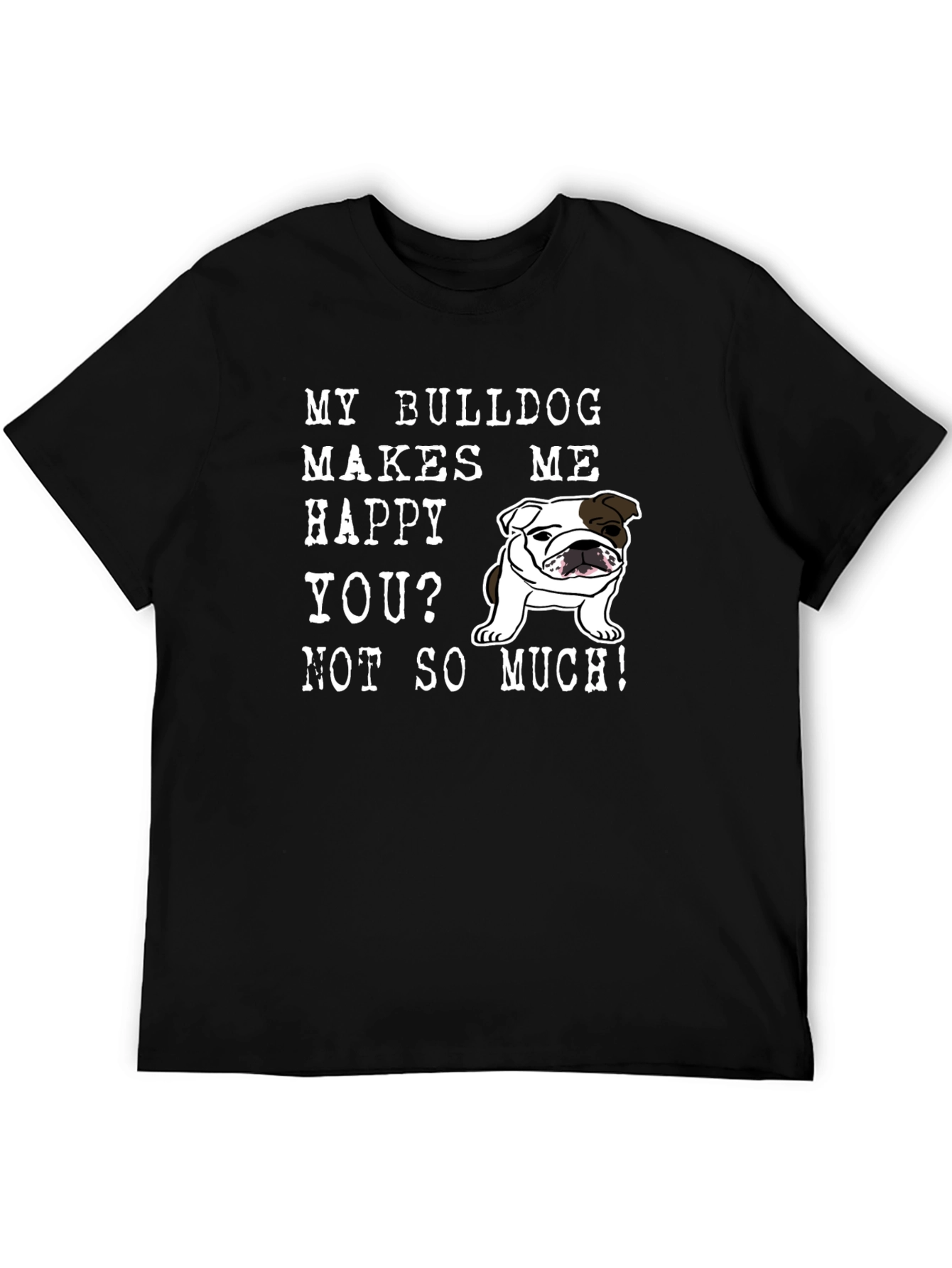 Black Bulldog Lover T-Shirt - Funny Graphic Tee for Dog Owners view 5