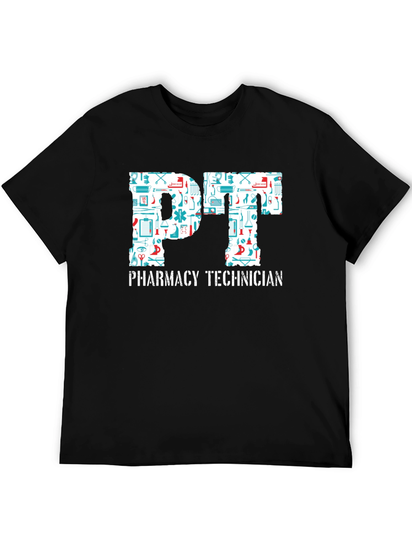 Black Pharmacy Technician PT T-Shirt view 5