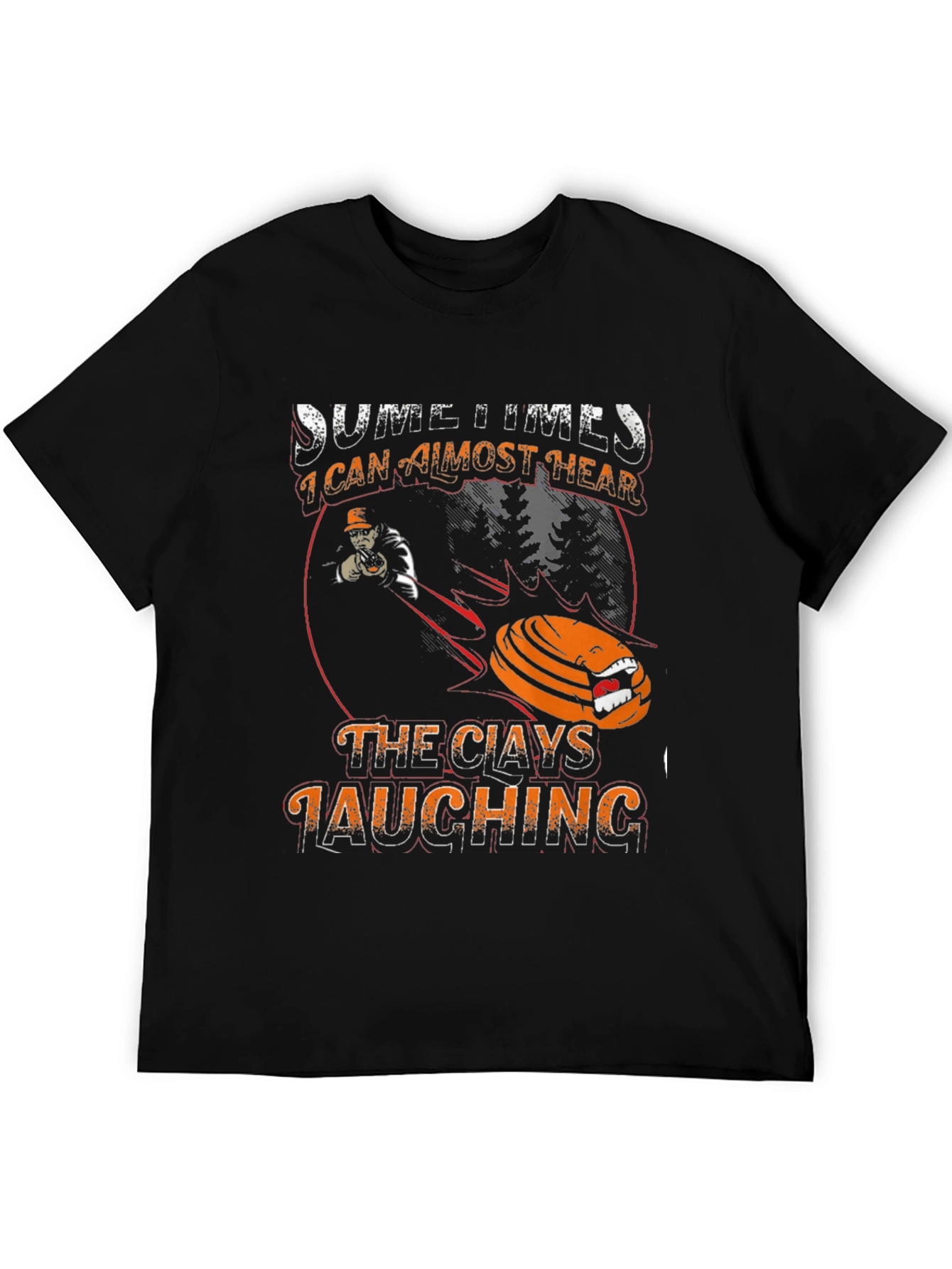 Black Clays Laughing Graphic Tee | Target Shooting Shirt view 5