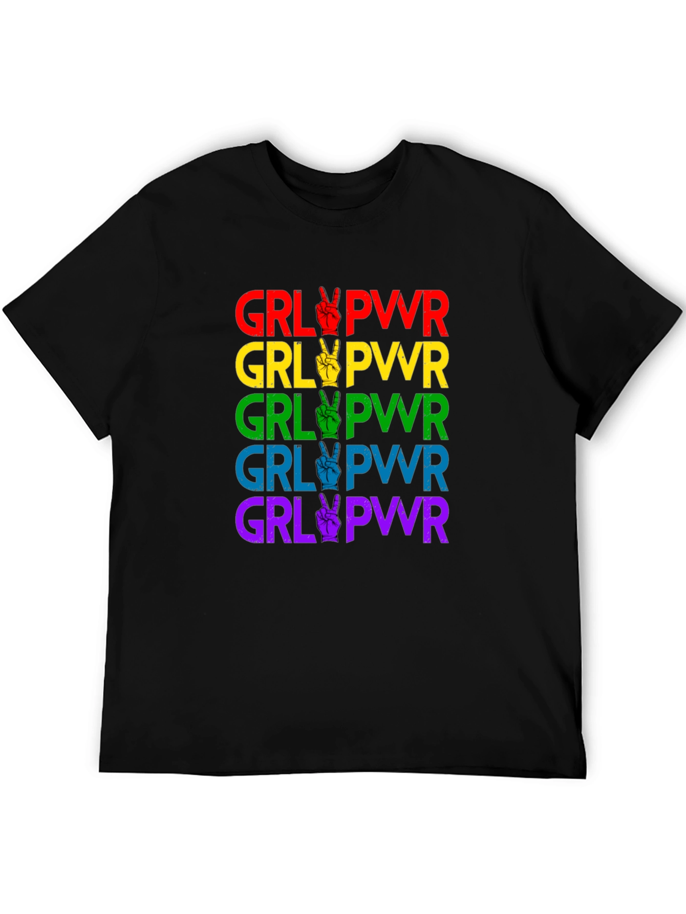 Black GRL PWR Pride T-Shirt view 5