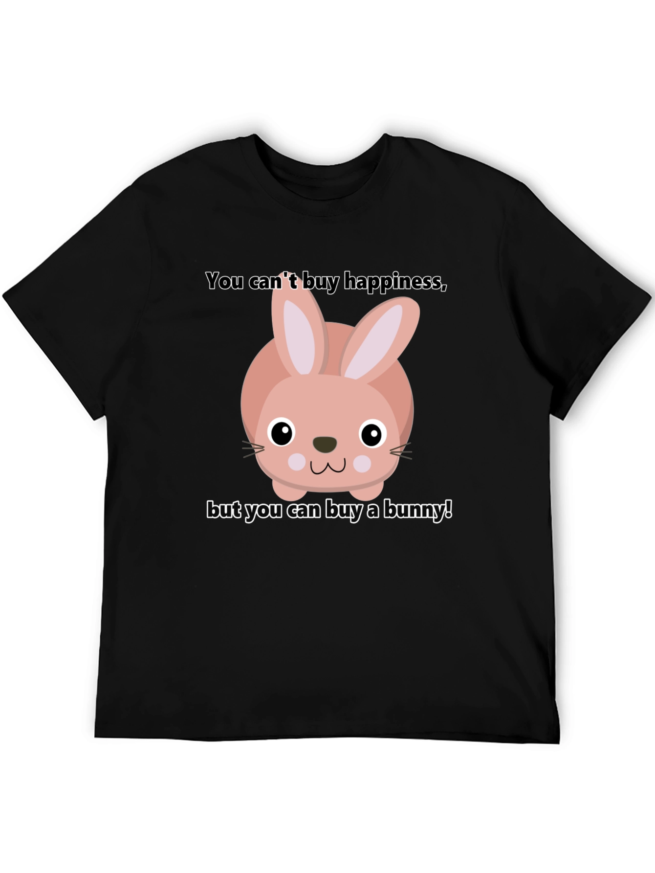Black Funny Bunny T-Shirt - Buy Happiness view 5