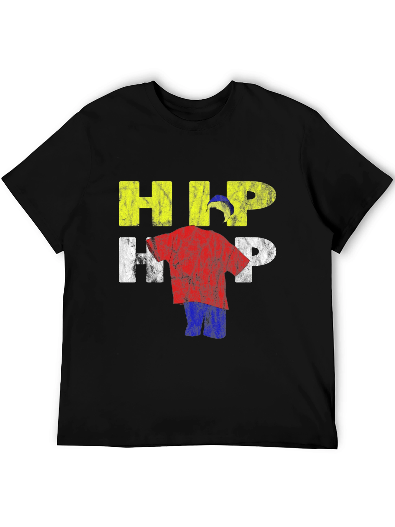 Black Hip Hop Graphic T-Shirt view 5