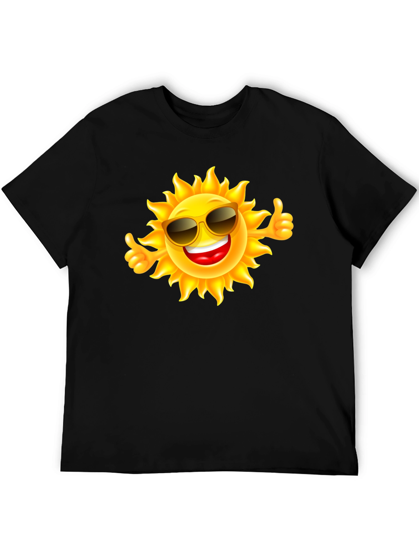 Black Sunny Vibes Black T-Shirt view 5