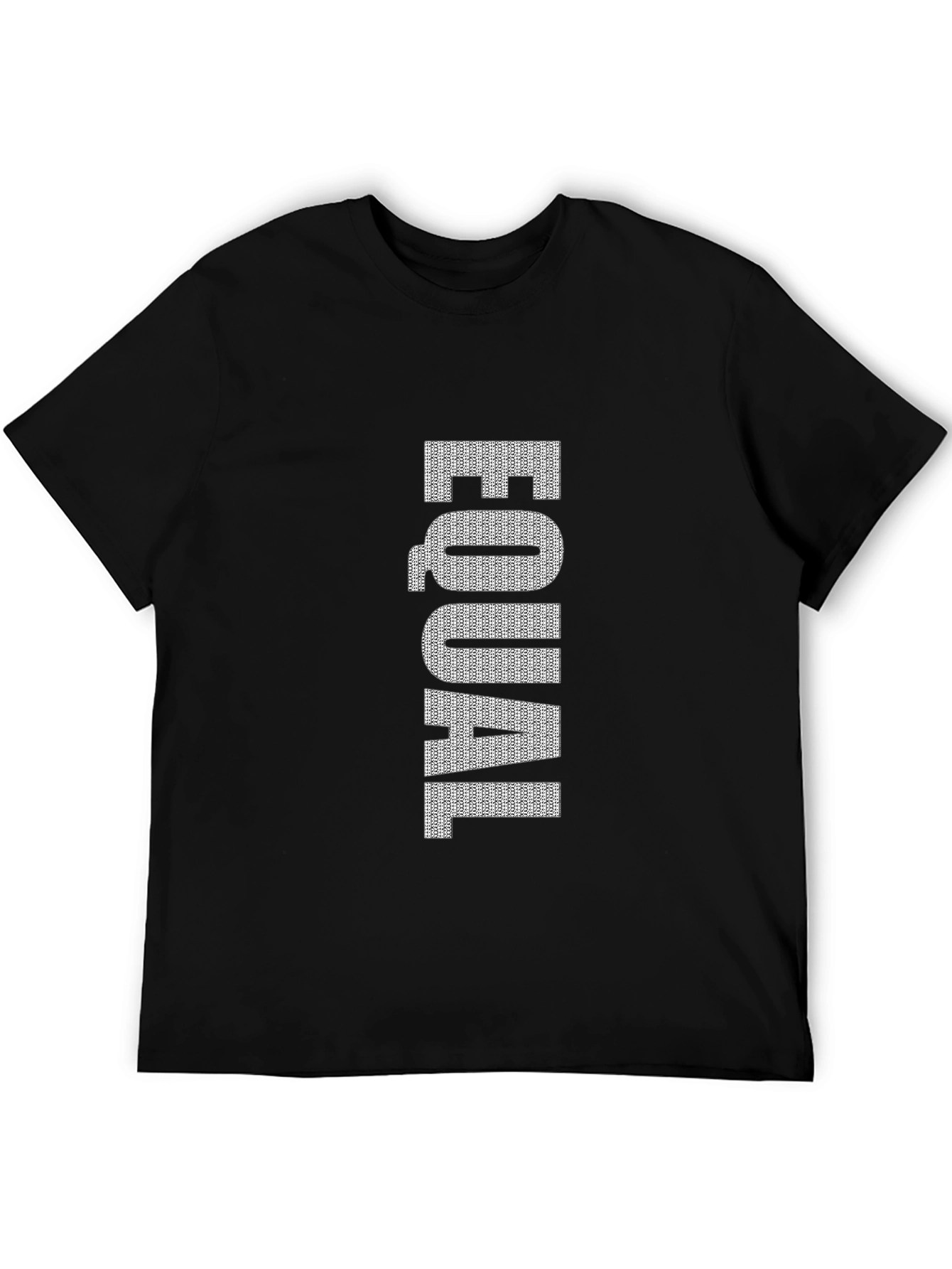 Black Equal Rights Graphic Tee - Unisex Black T-Shirt view 5