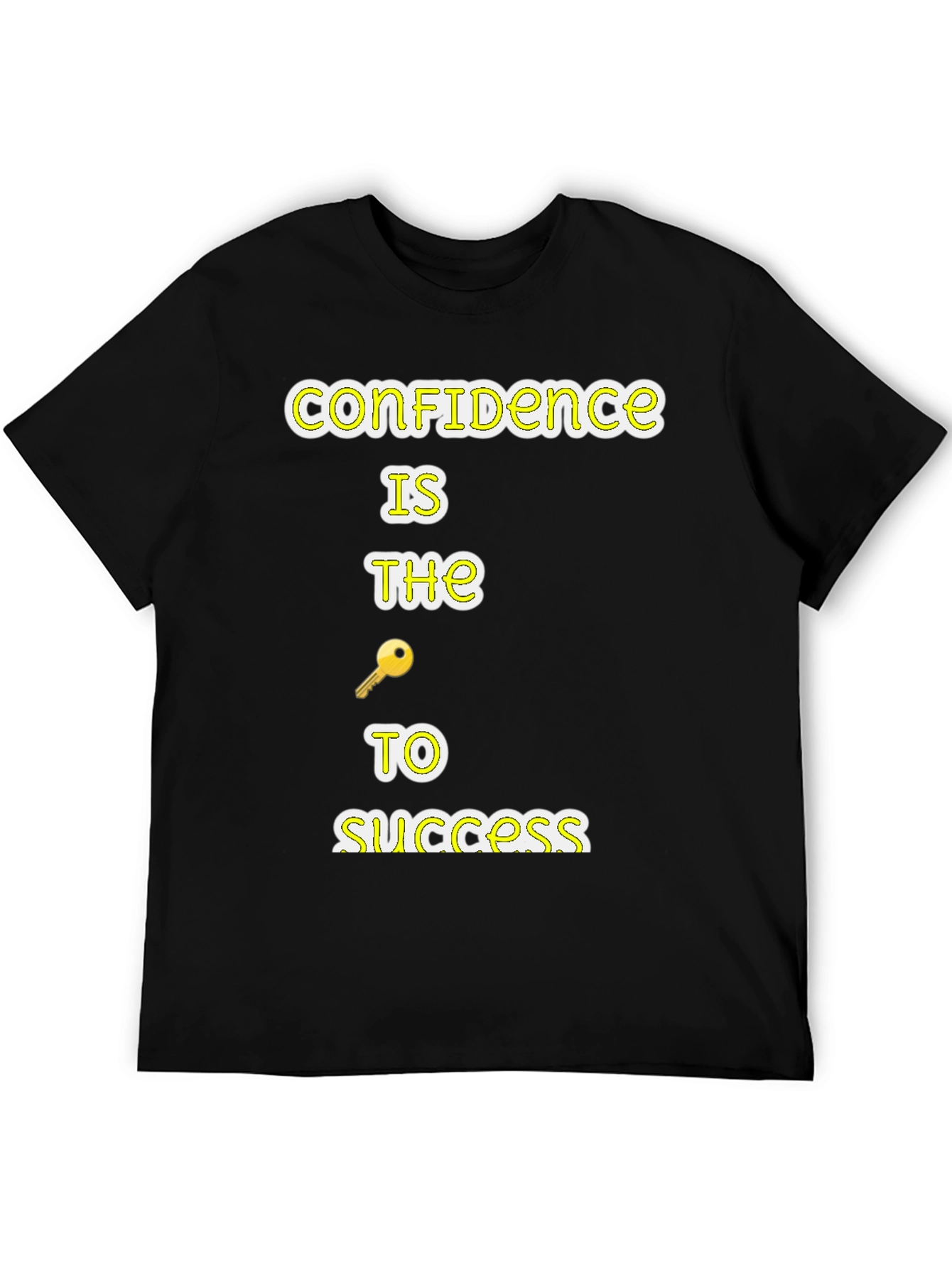 Black Confidence is Key T-Shirt view 5