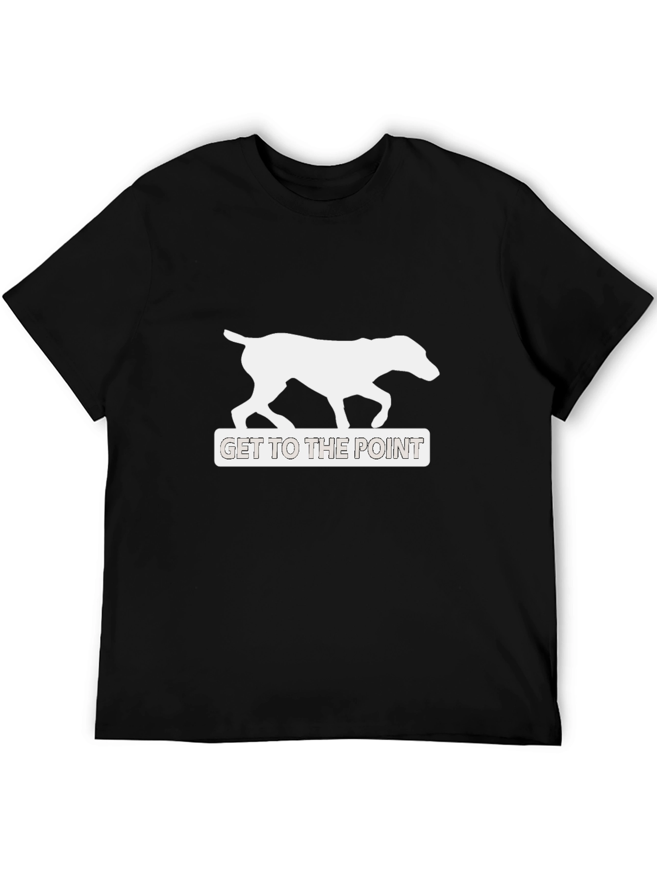 Black Get To The Point Dog Graphic Tee - Black view 5