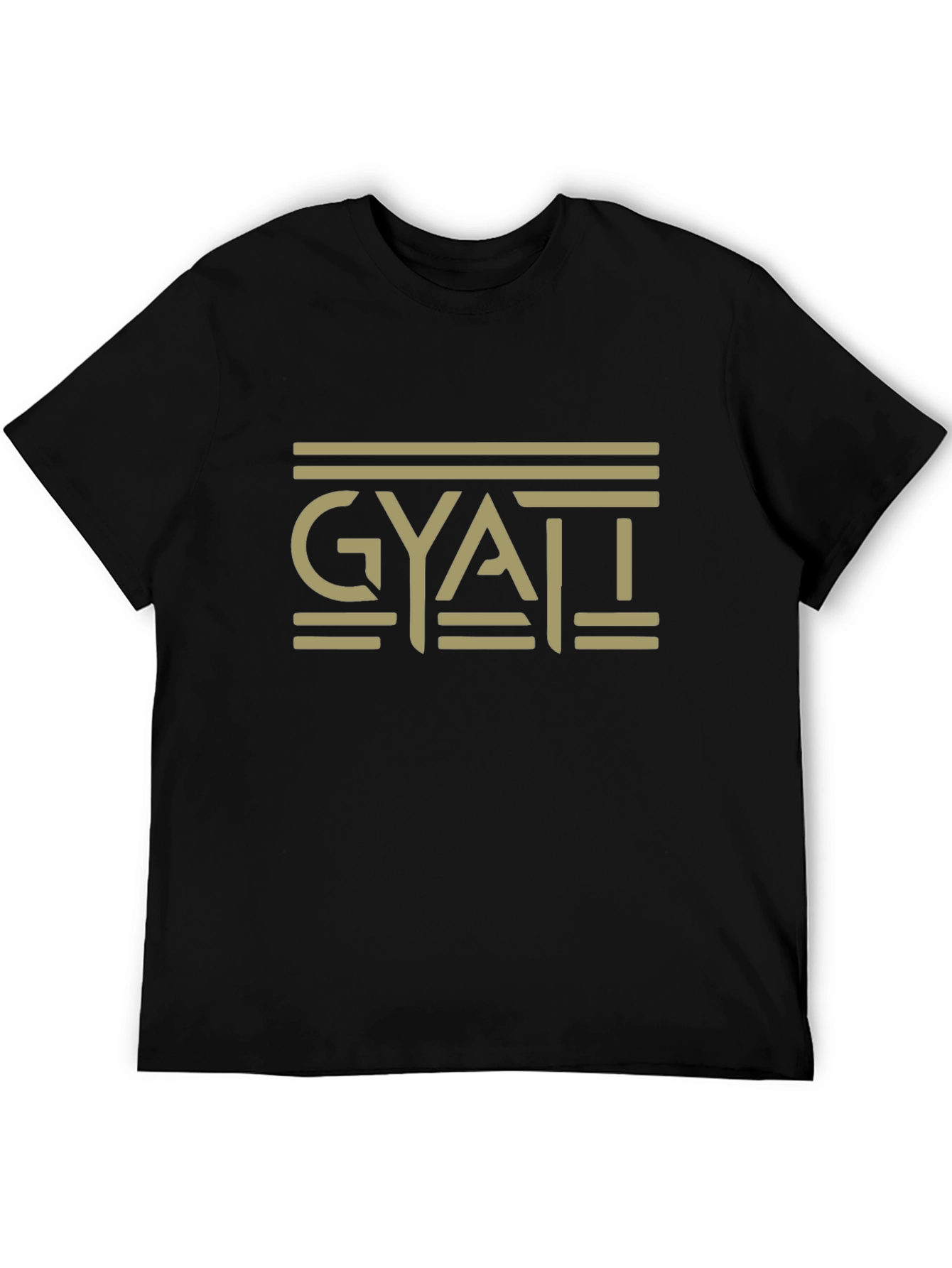 Black GYATT Graphic Tee - Black Cotton Blend T-Shirt view 5