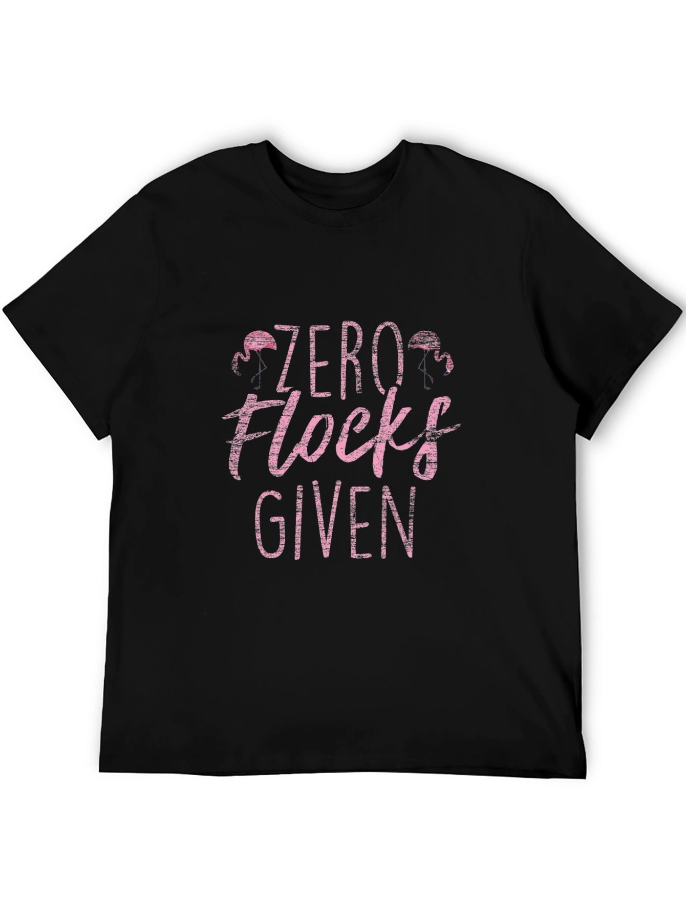 Black Zero Flocks Given Graphic Tee view 5