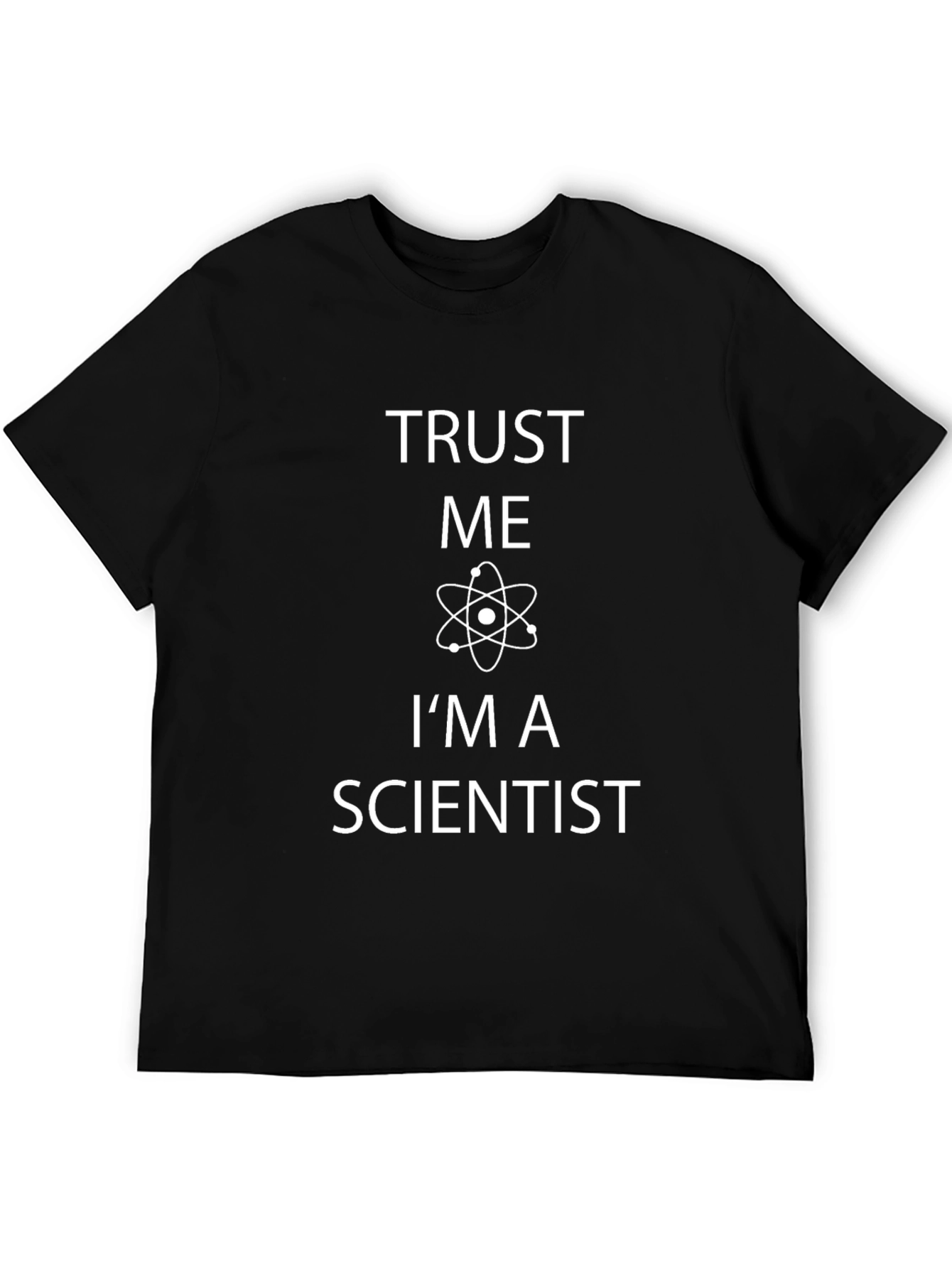 Black Trust Me I'm A Scientist T-Shirt, Funny Science Tee view 5