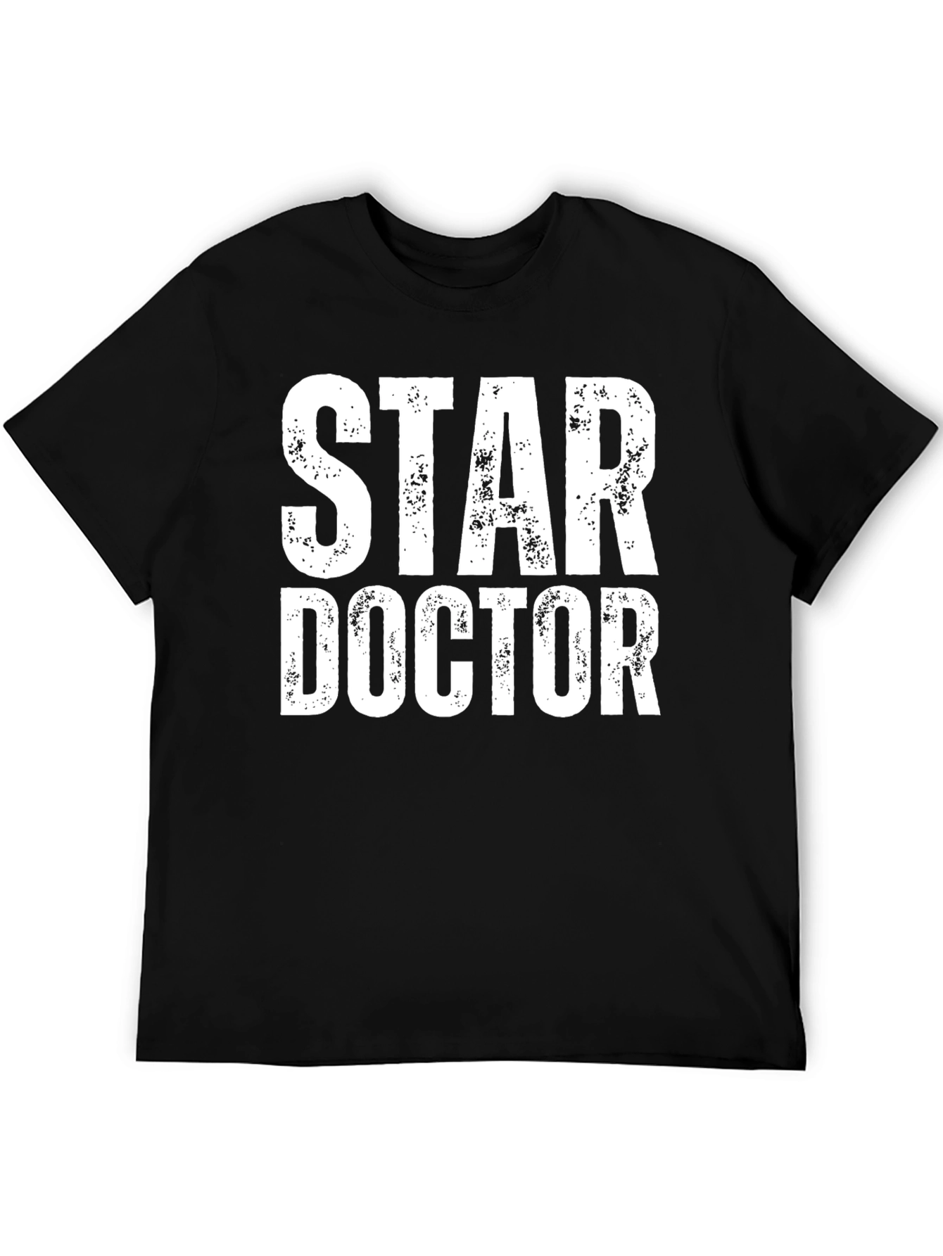 Black Star Doctor Graphic T-Shirt - Black Cotton Blend view 5
