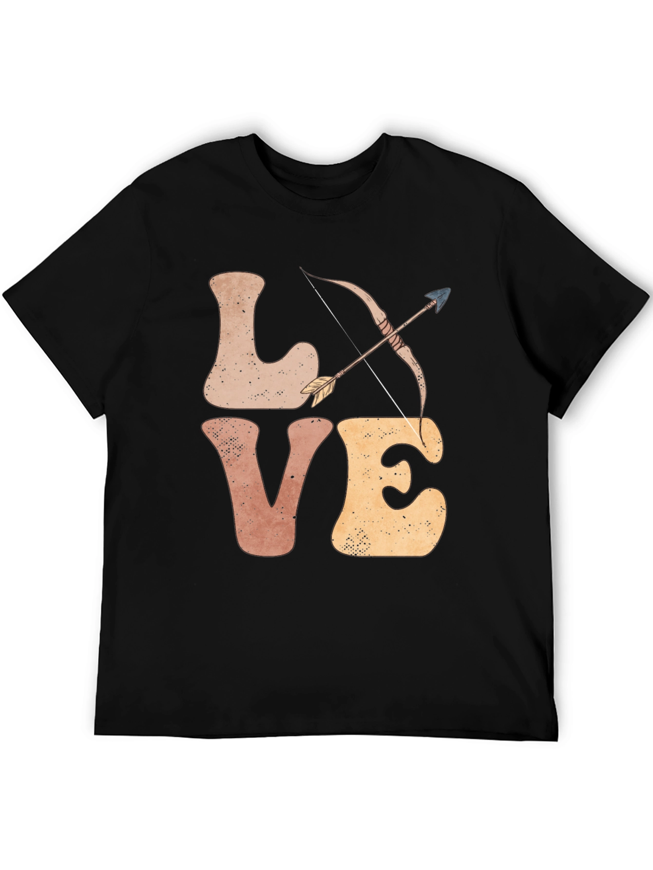 Black Love Archery T-Shirt - Men's Graphic Tee view 5
