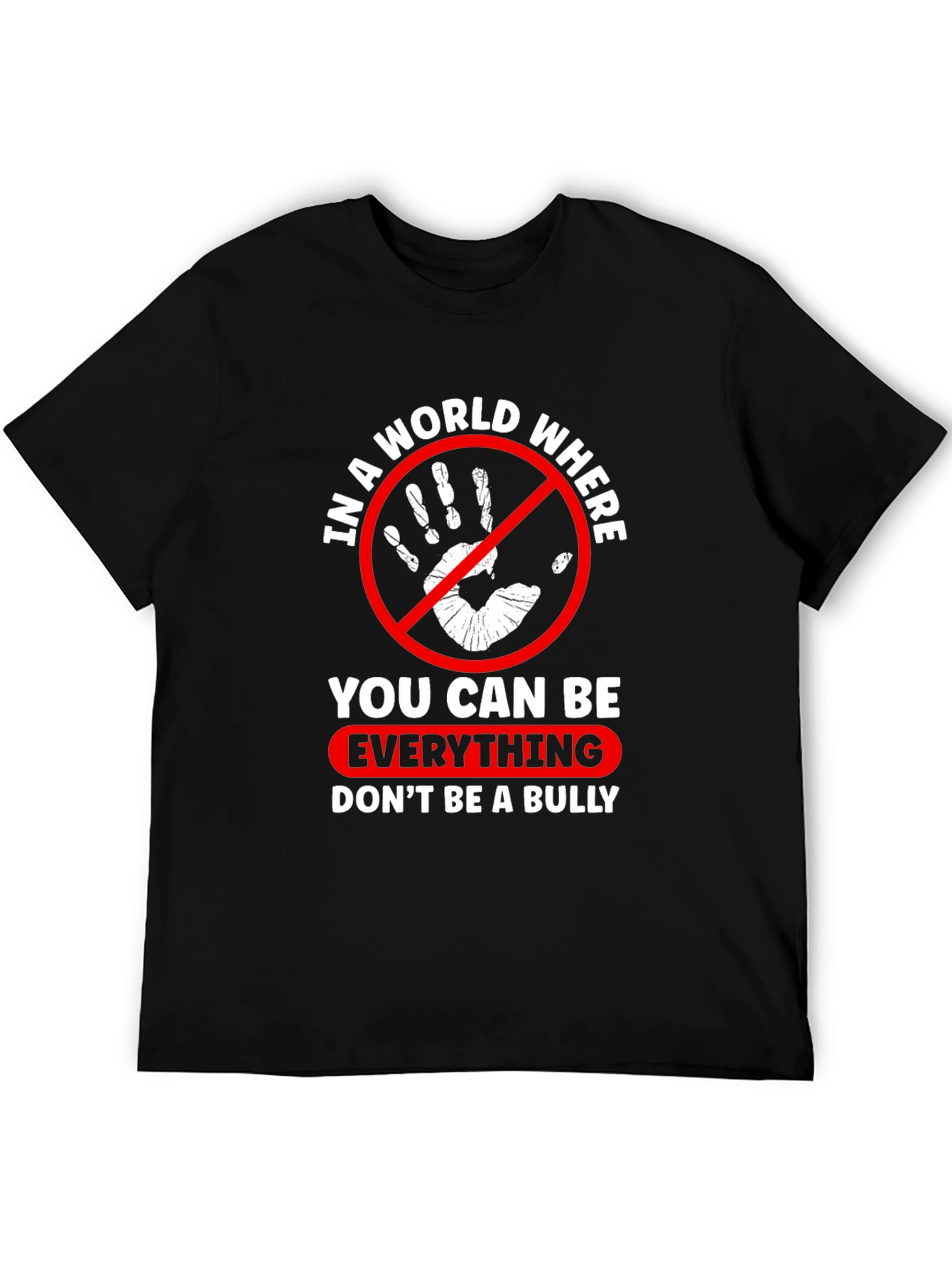 Black In A World Where You Can Be Everything T-Shirt view 5