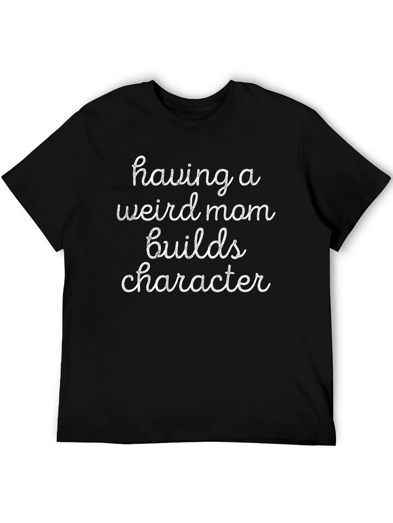 Black Funny "Weird Mom" T-Shirt view 5