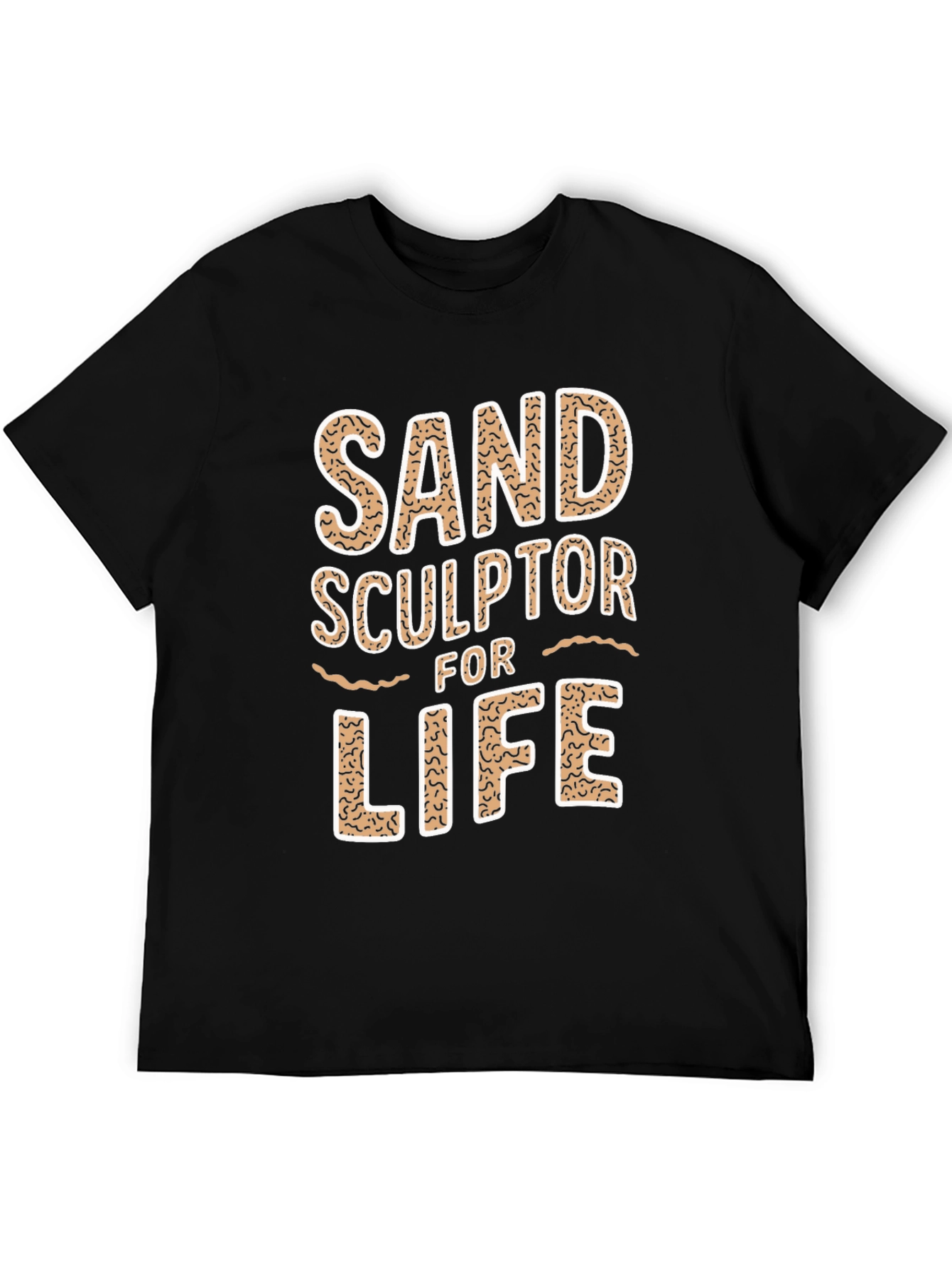 Black Sand Sculptor for Life Tee - Black view 5
