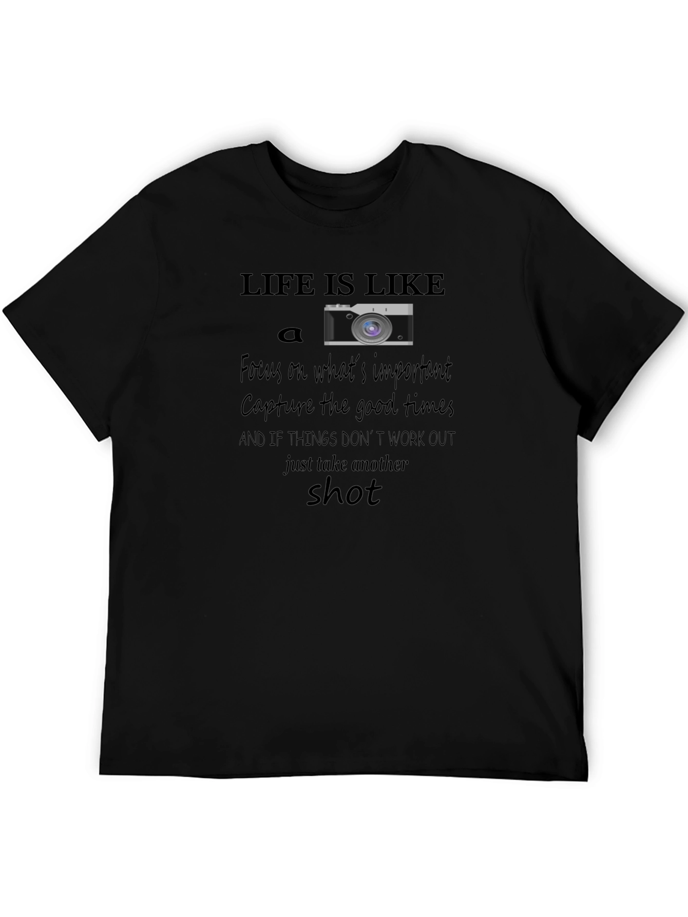 Black Life is Like a Camera T-Shirt view 5