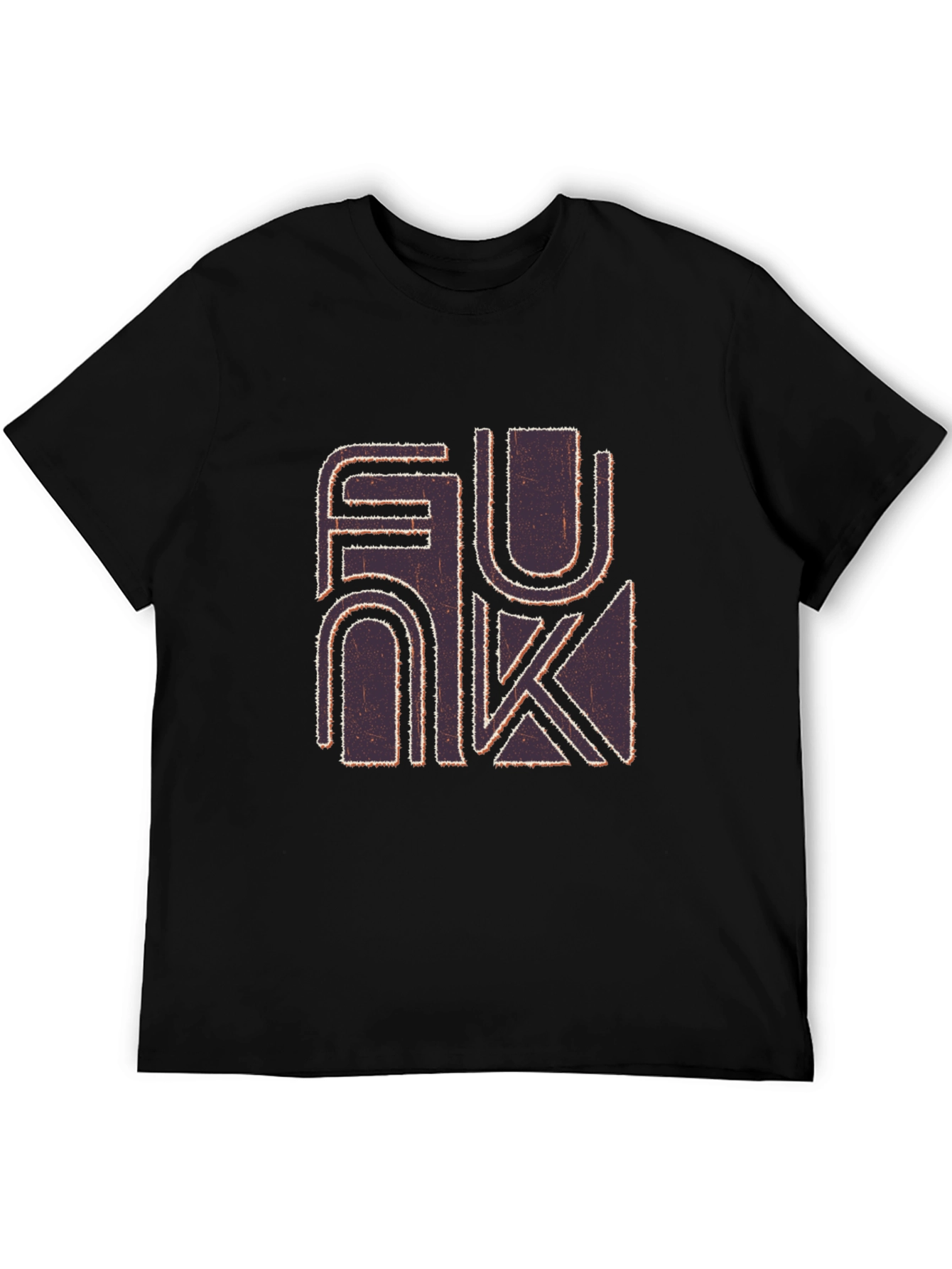 Black Funk Graphic Print Black T-Shirt view 5