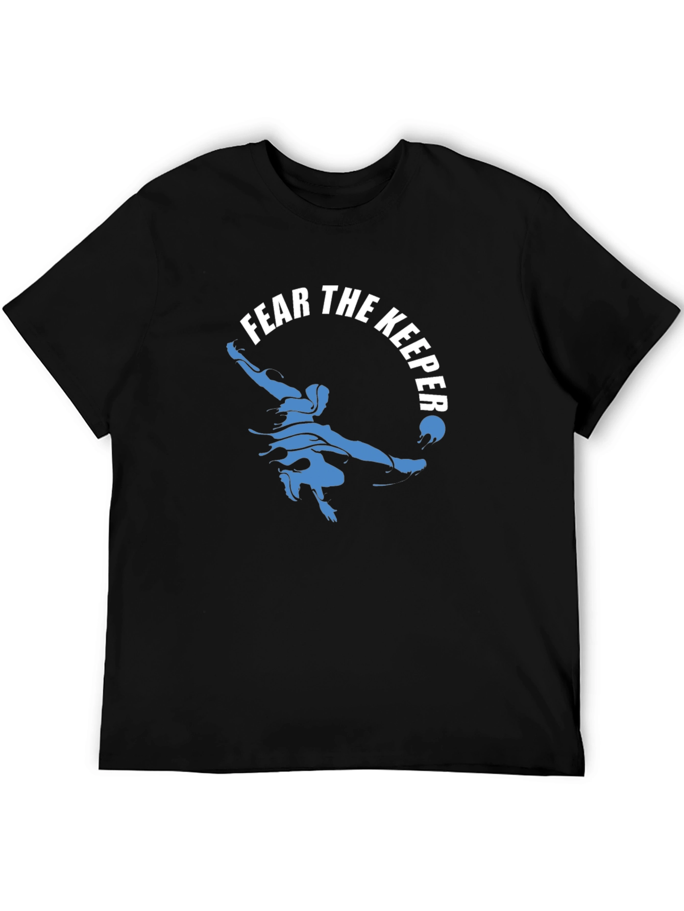 Black Fear The Keeper Goalie Graphic T-Shirt view 5