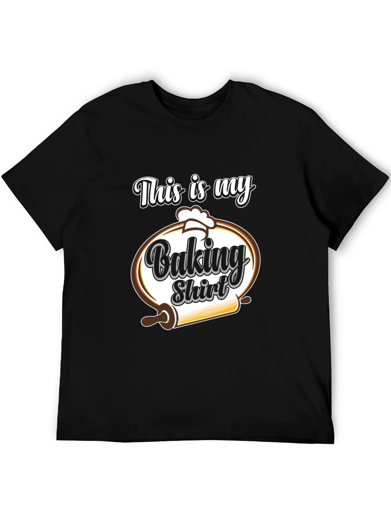 Black Funny Baking Shirt - This is My Baking Shirt view 5