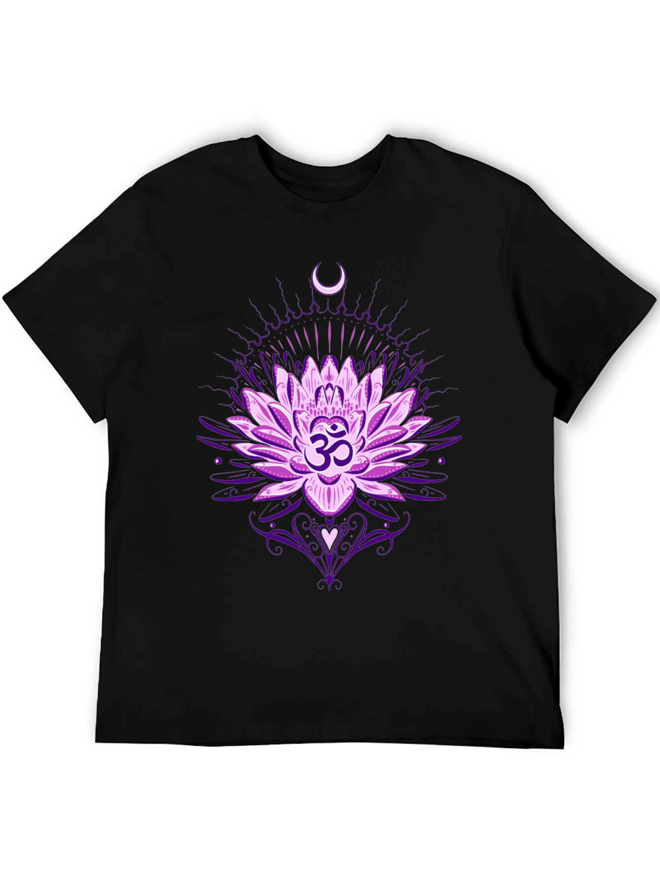 Black Lotus Om Graphic T-Shirt view 5