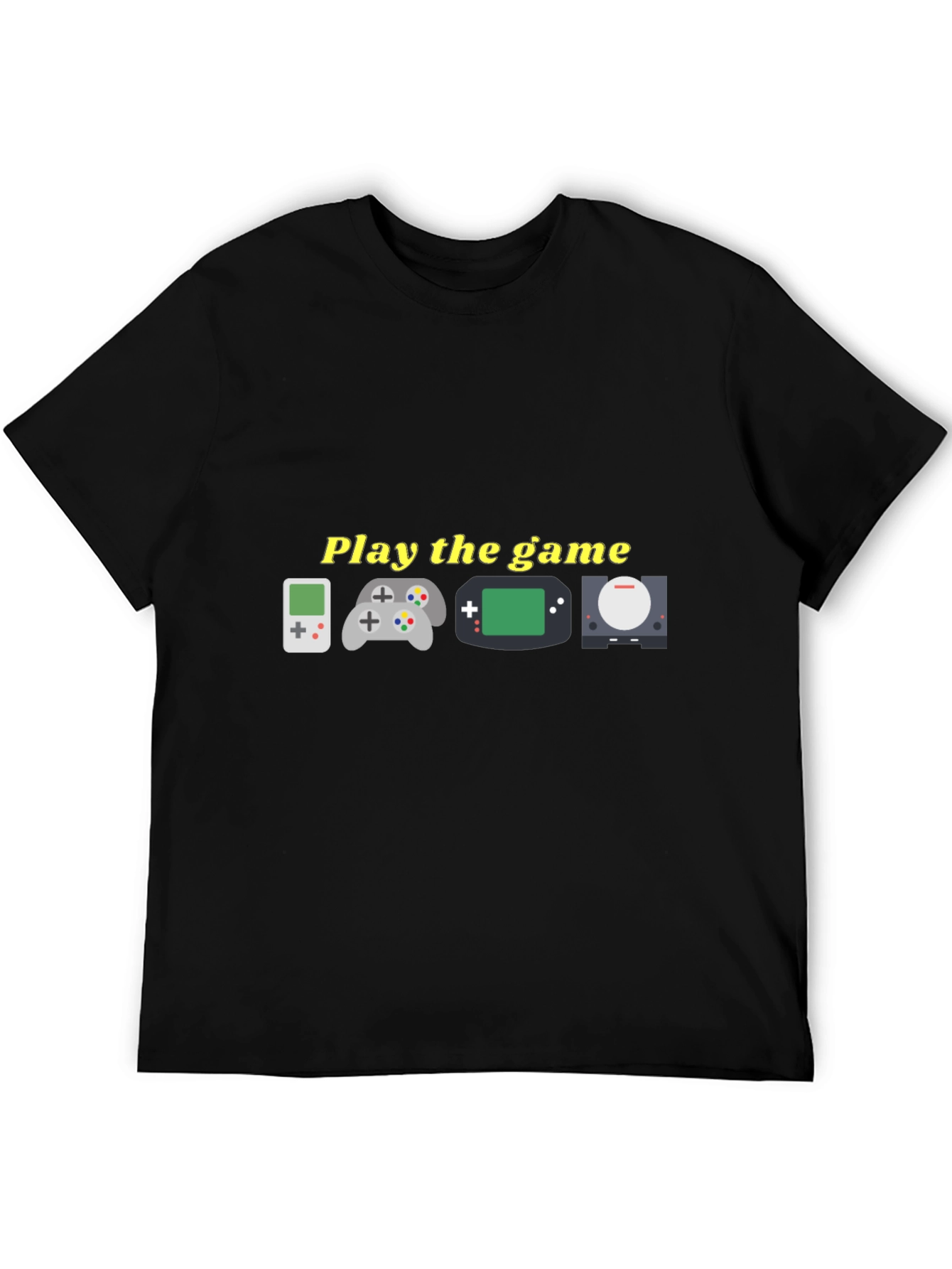 Black Retro Gaming T-Shirt - "Play the Game" Tee view 5