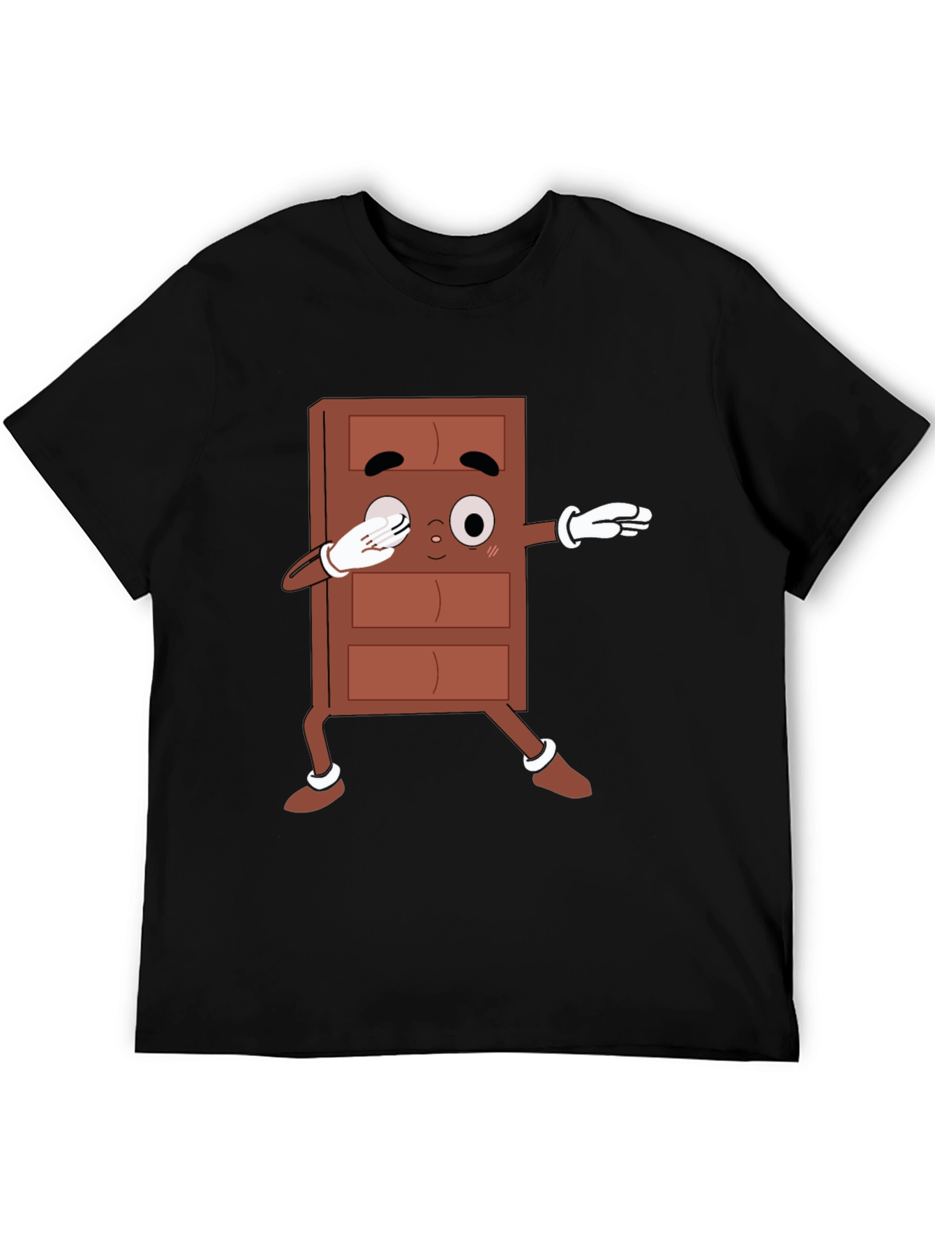 Black Chocolate Dab T-Shirt - Funny Cartoon Tee view 5