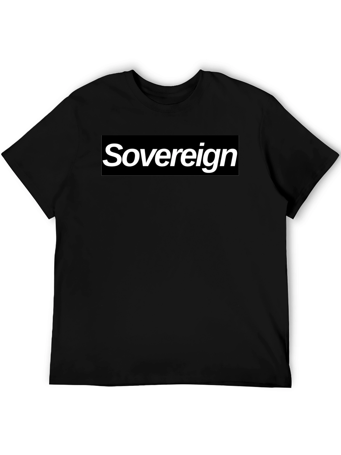 Black Sovereign Graphic Tee - Black Cotton Blend view 5